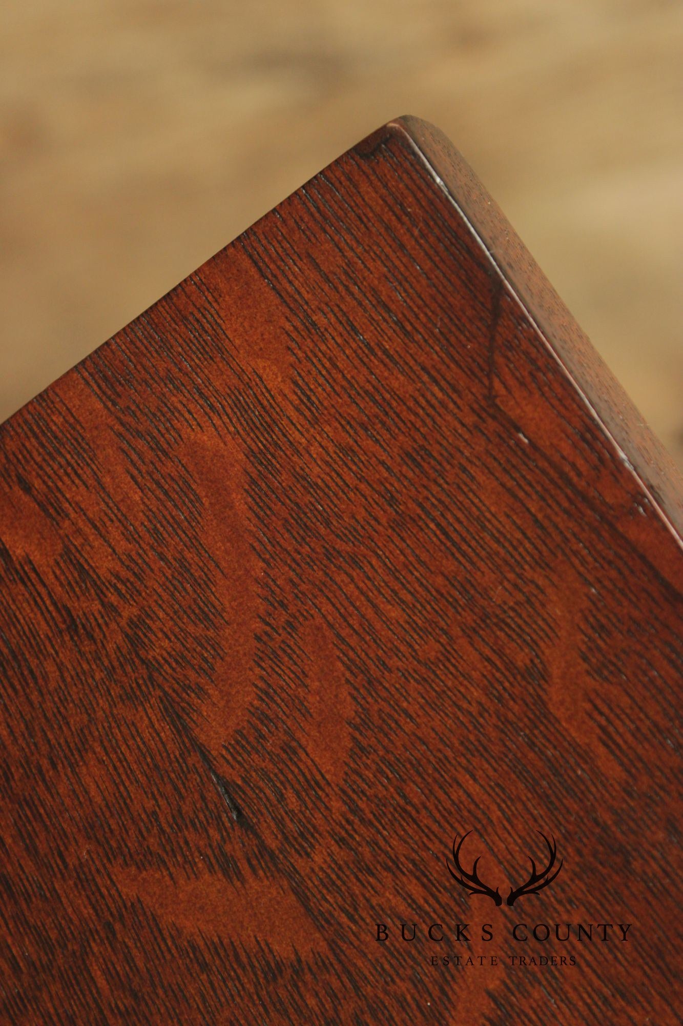 Antique Victorian Oak Partner's Executive Writing Desk