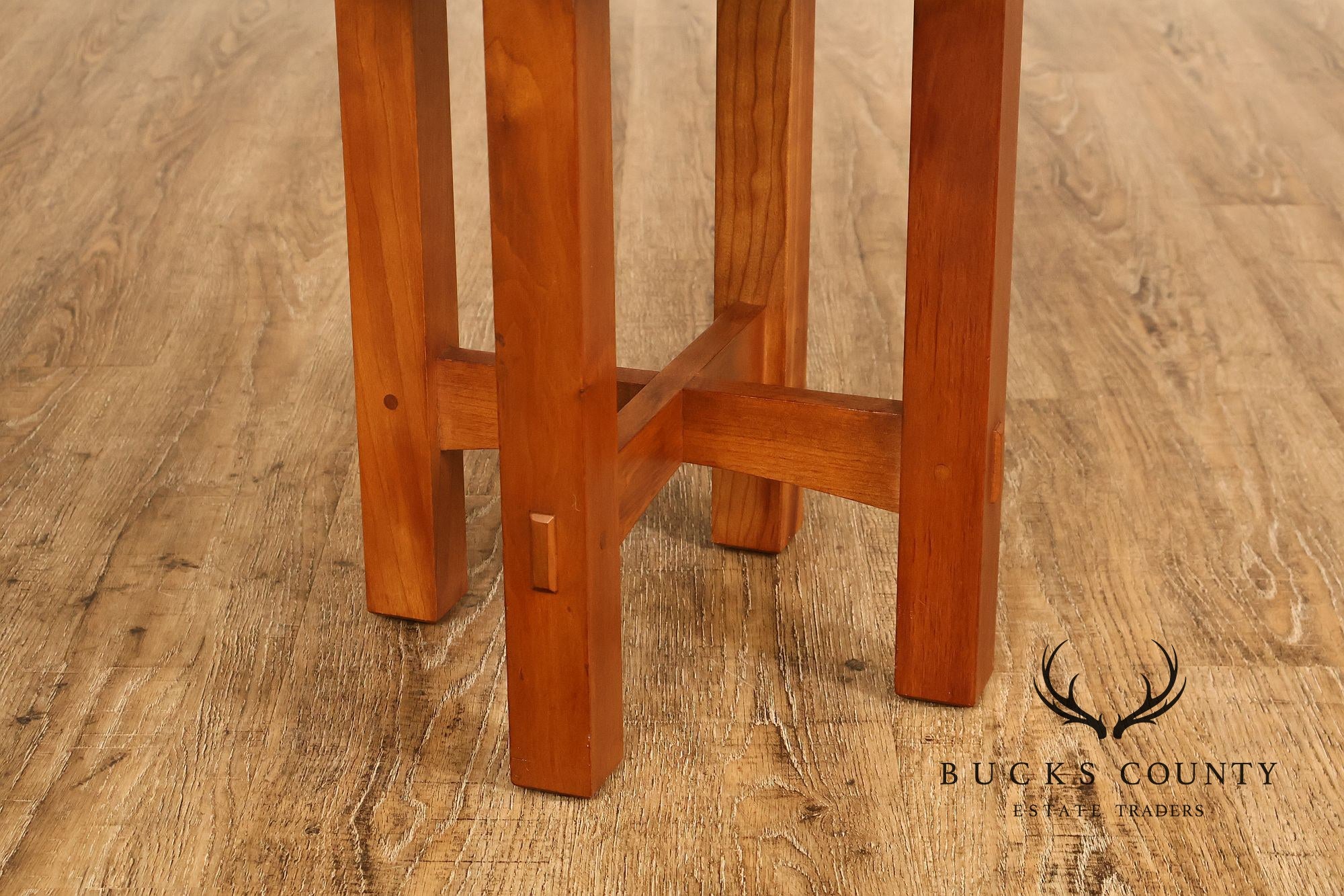 Stickley Mission Collection Cherry Octagonal Tabouret