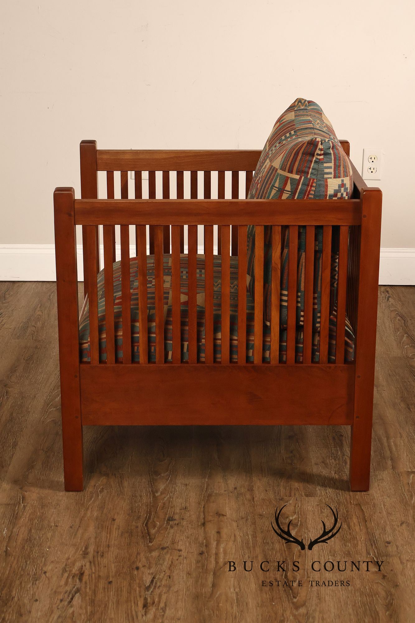 Stickley Mission Collection Cherry Spindle Cube Chair