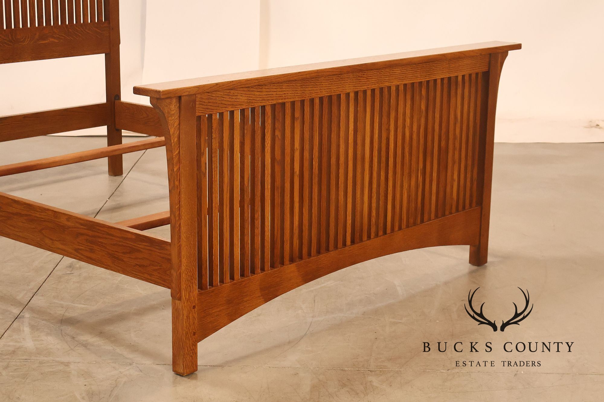 Stickley Mission Collection Oak Spindle Full Size Bed
