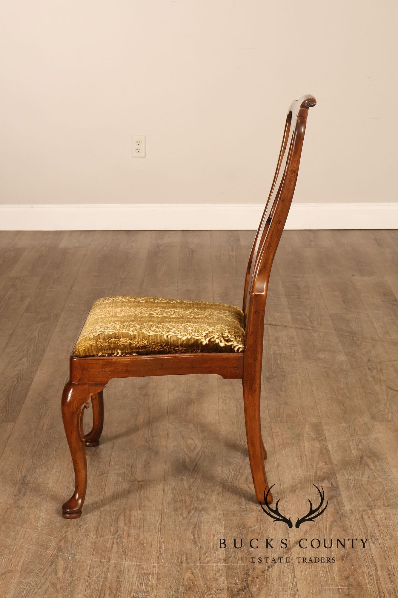 Henredon '18th Century Portfolio' Set Of Six Walnut Dining Chairs