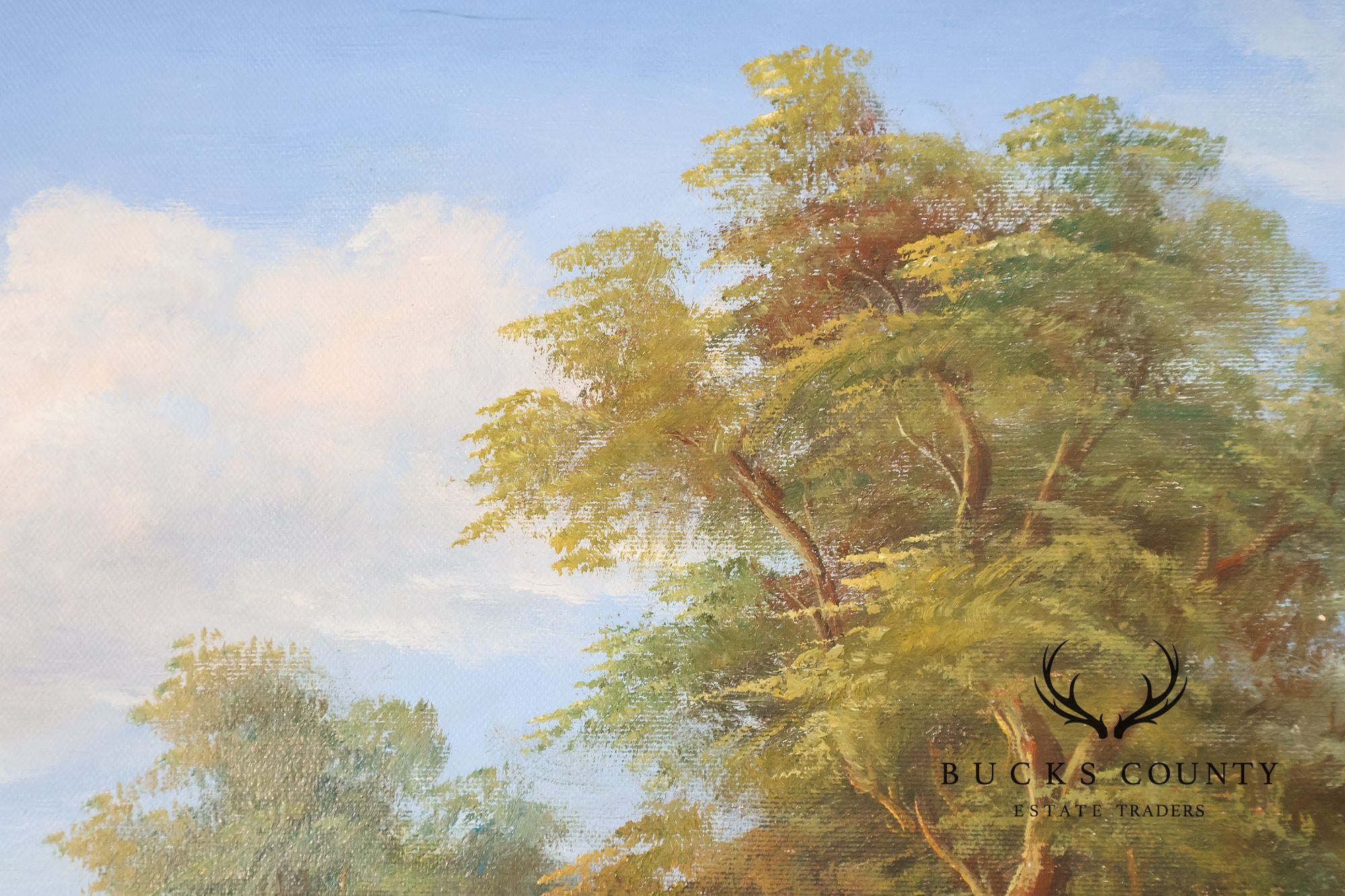 W. Hampton Landscape Painting, Lakeshore