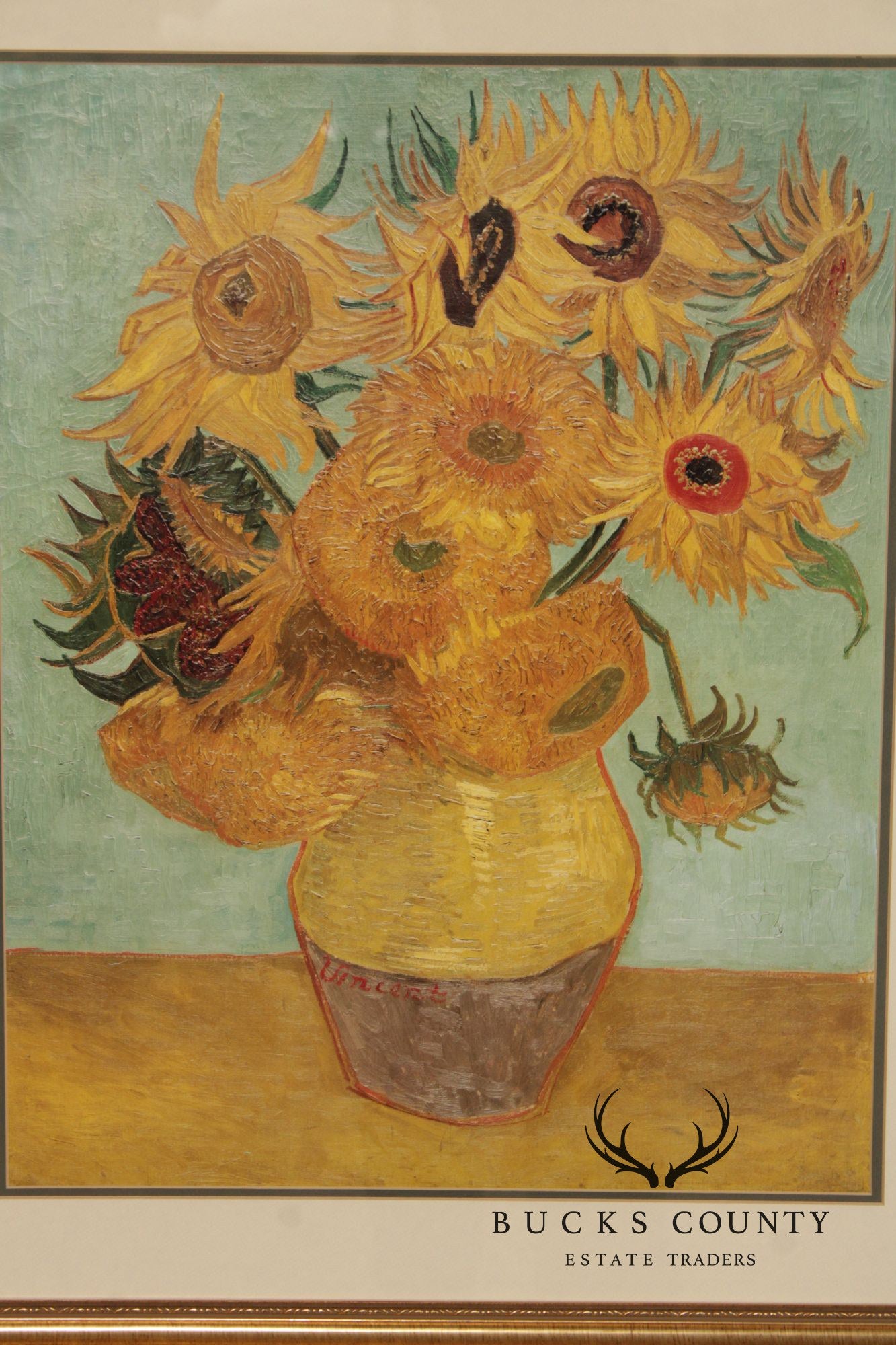 Vincent Van Gogh Reproduction Print, 'Vase with Twelve Sunflowers'
