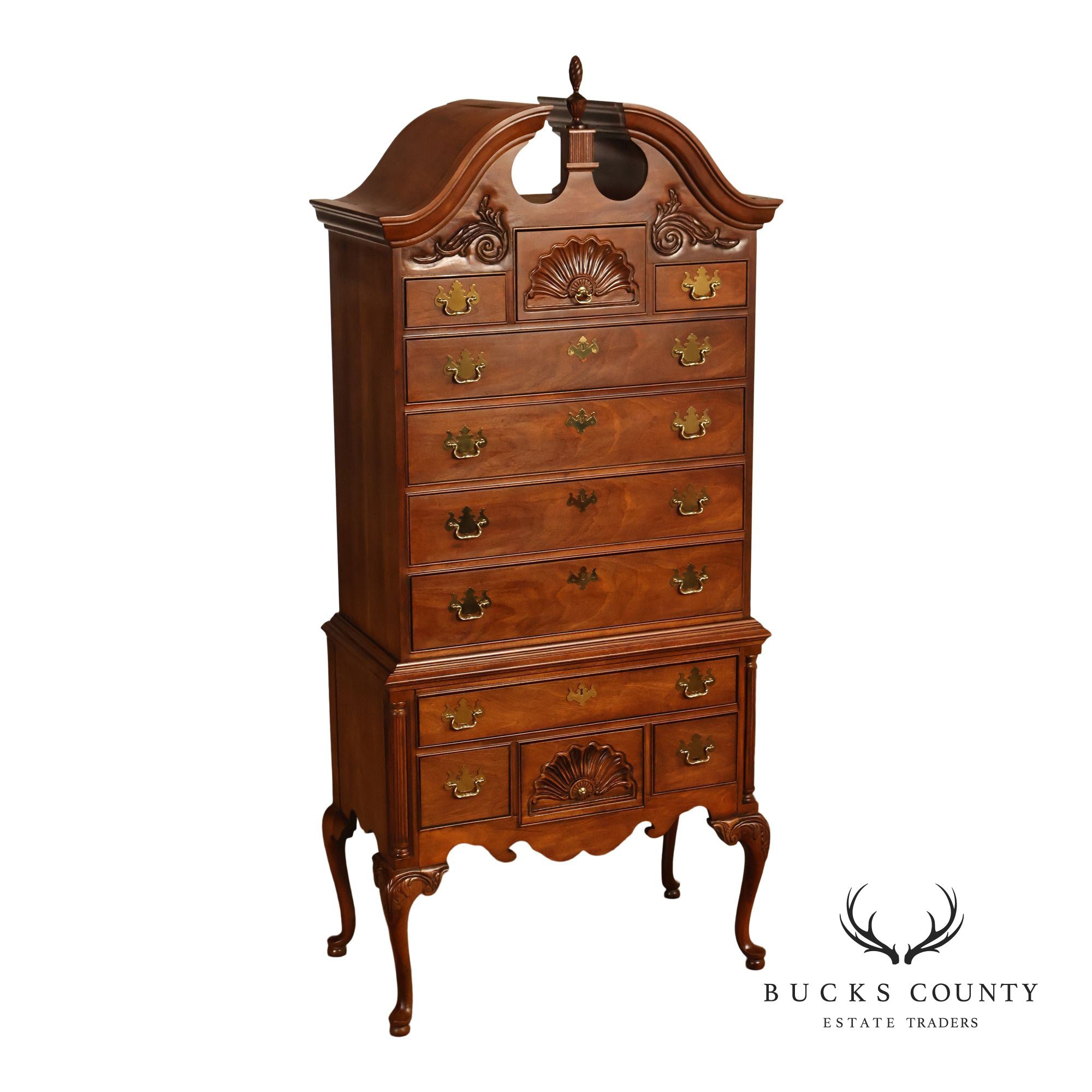 Thomasville 'The Mahogany Collection' Carved Highboy