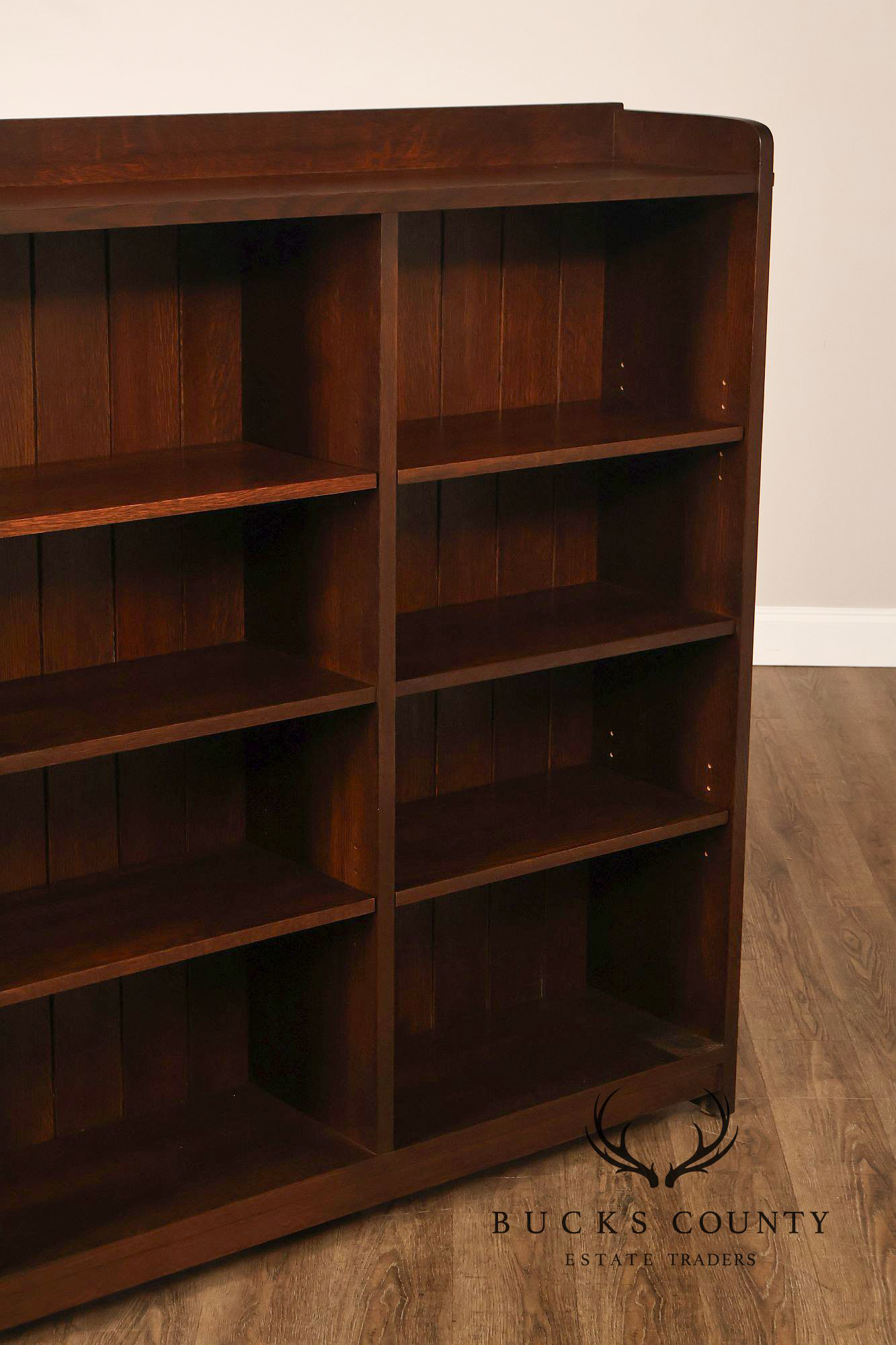 Stickley Mission Collection Oak Open Bookcase