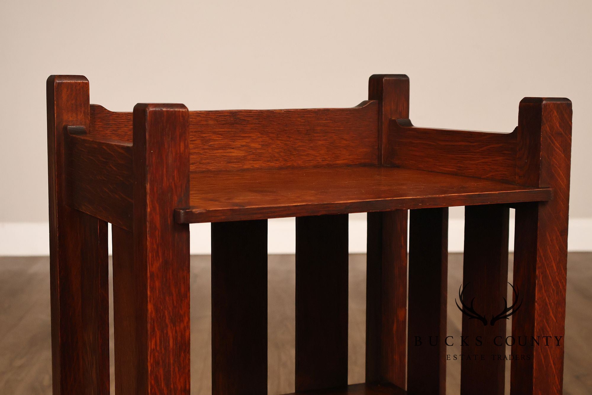 Stickley Brothers Antique Mission Oak Magazine Stand Bookcase