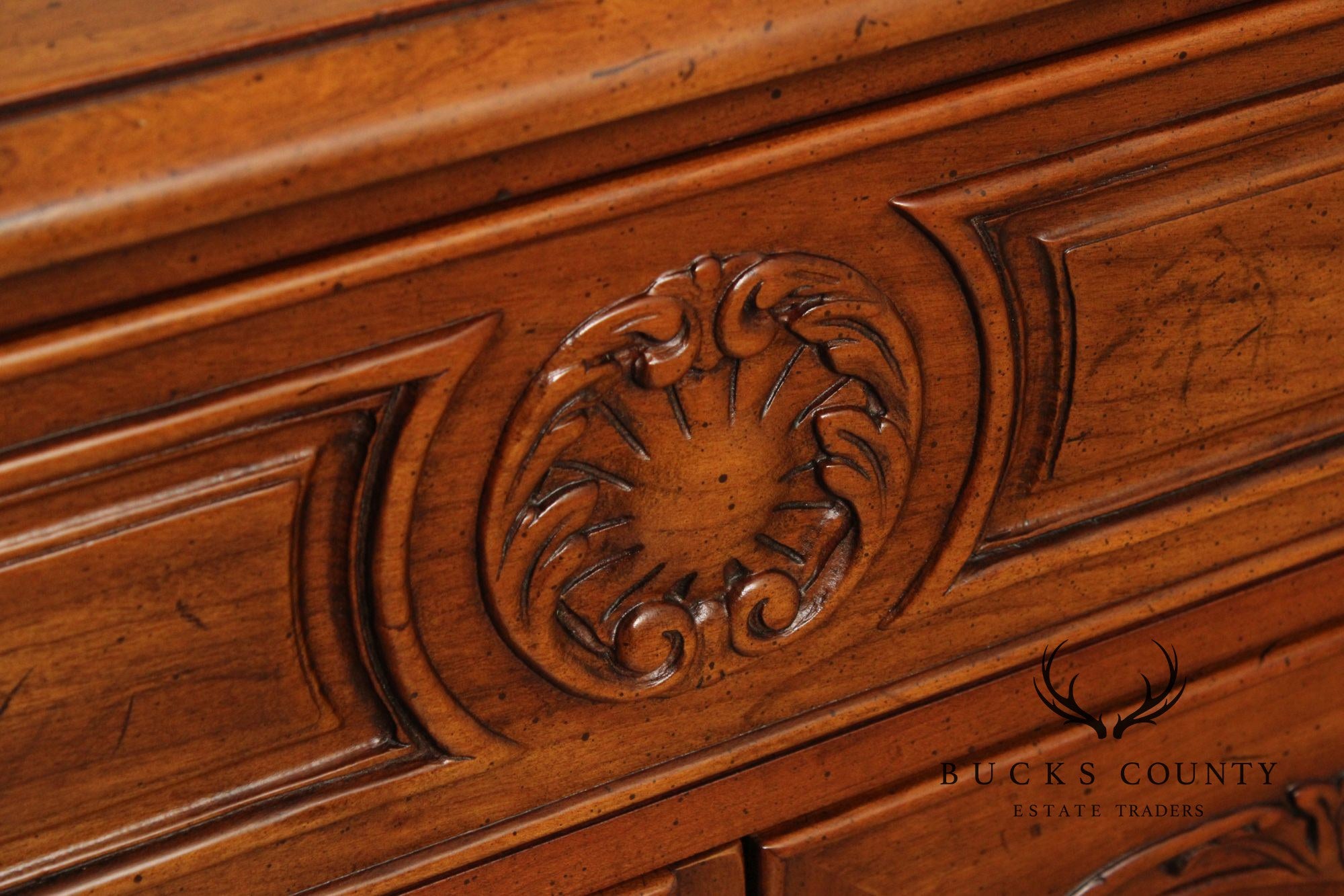 Henredon French Style Walnut Buffet Sideboard