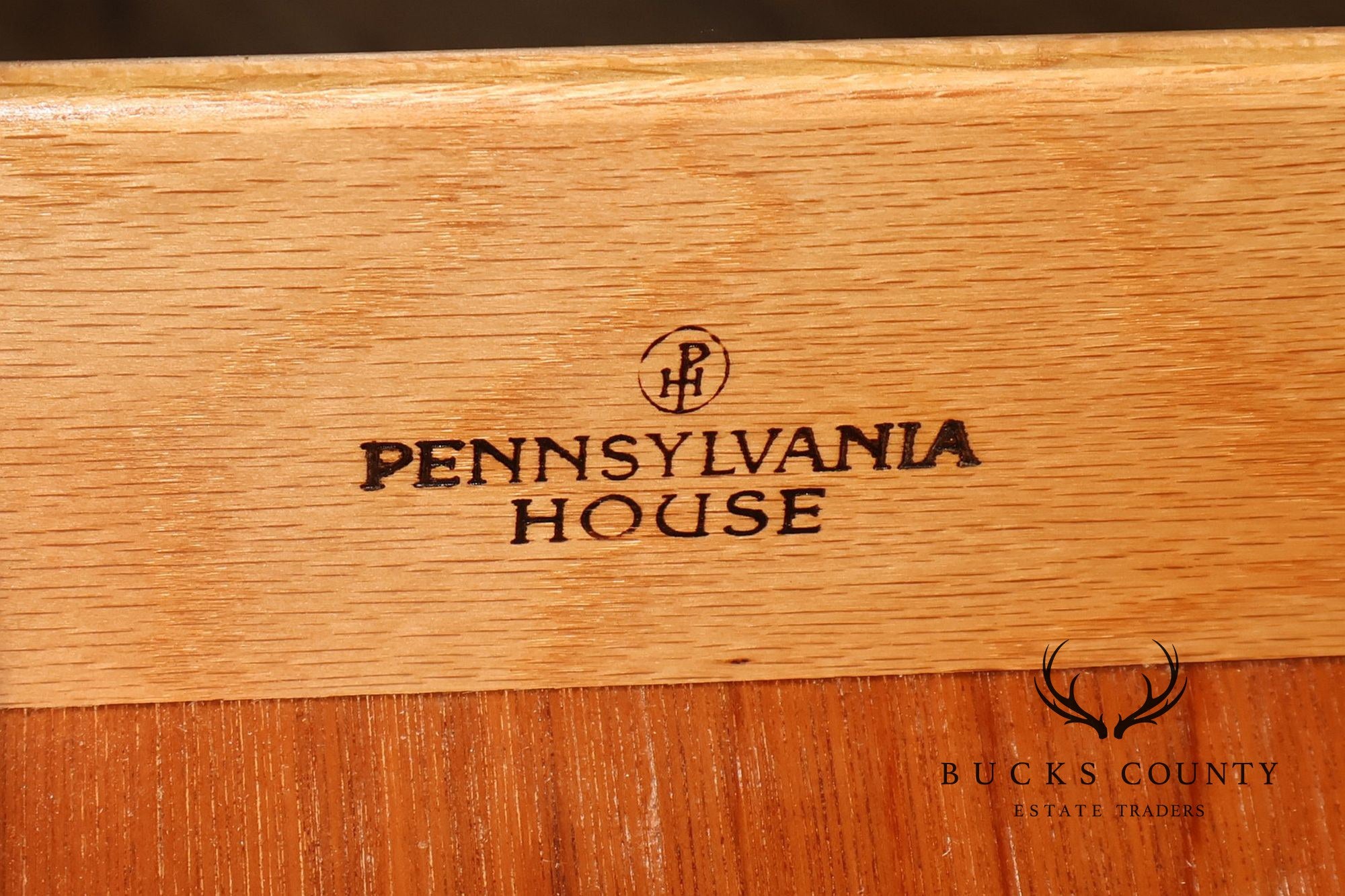 Pennsylvania House Chippendale Style Cherry Long Dresser with Mirror