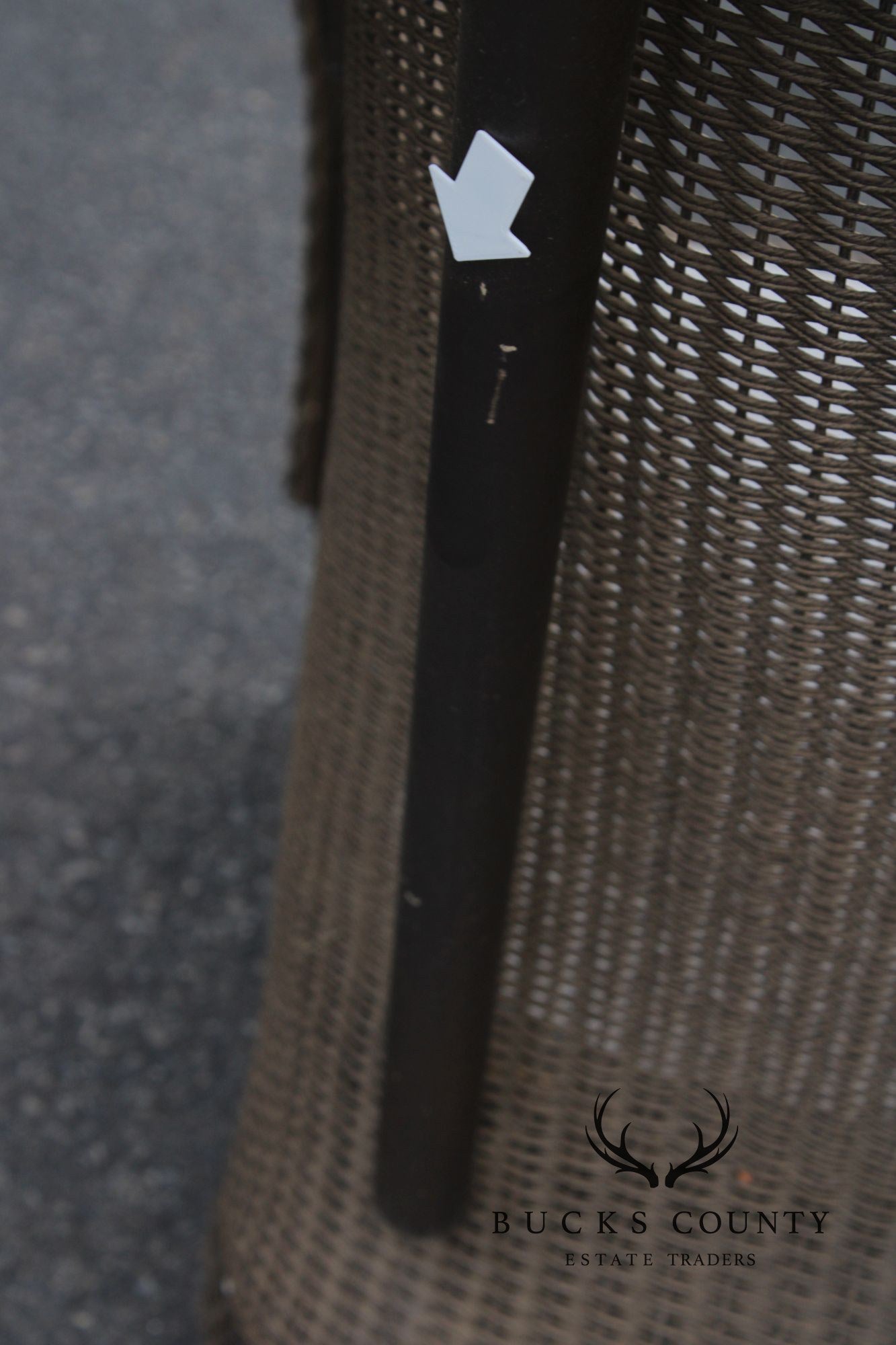 Lloyd Loom Outdoor Swivel Rocking Wicker Lounge Chair
