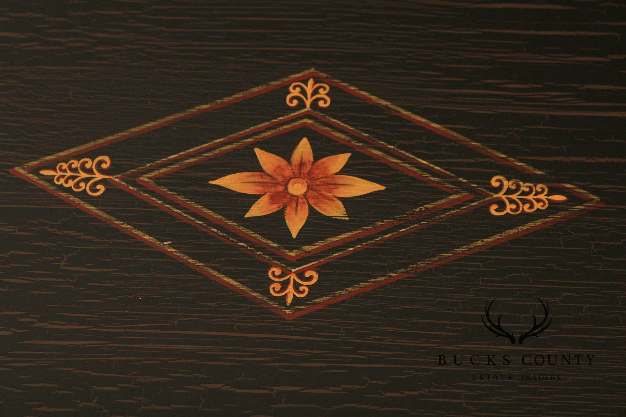 Regency Style Distressed Painted Coffee Table