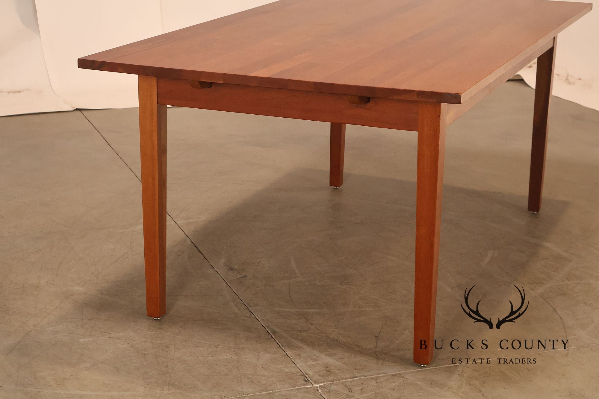 Frederick Duckloe Solid Cherry Expandable Dining Table