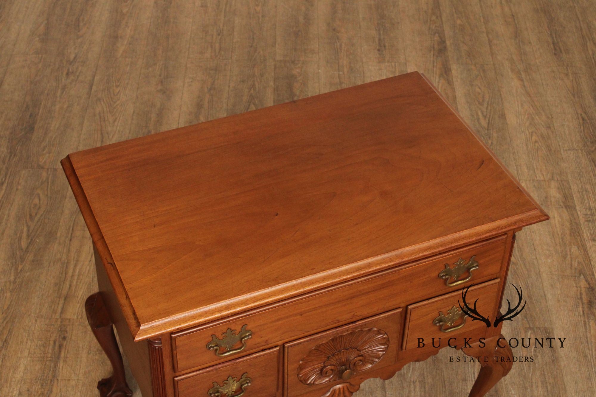 Antique Philadelphia Chippendale Style Mahogany Lowboy