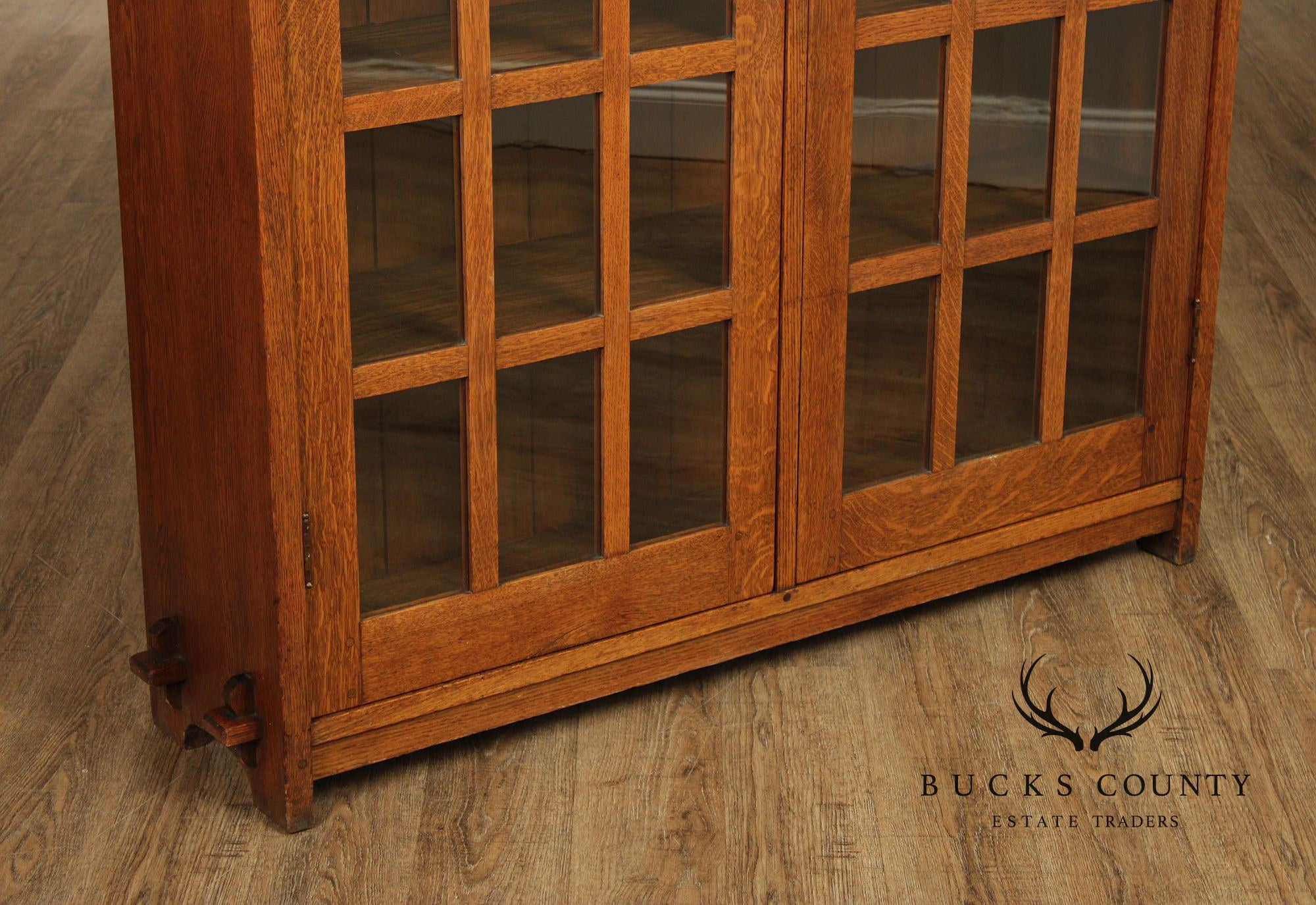 L. & J.G. Stickley Antique Mission Oak Two-Door Bookcase