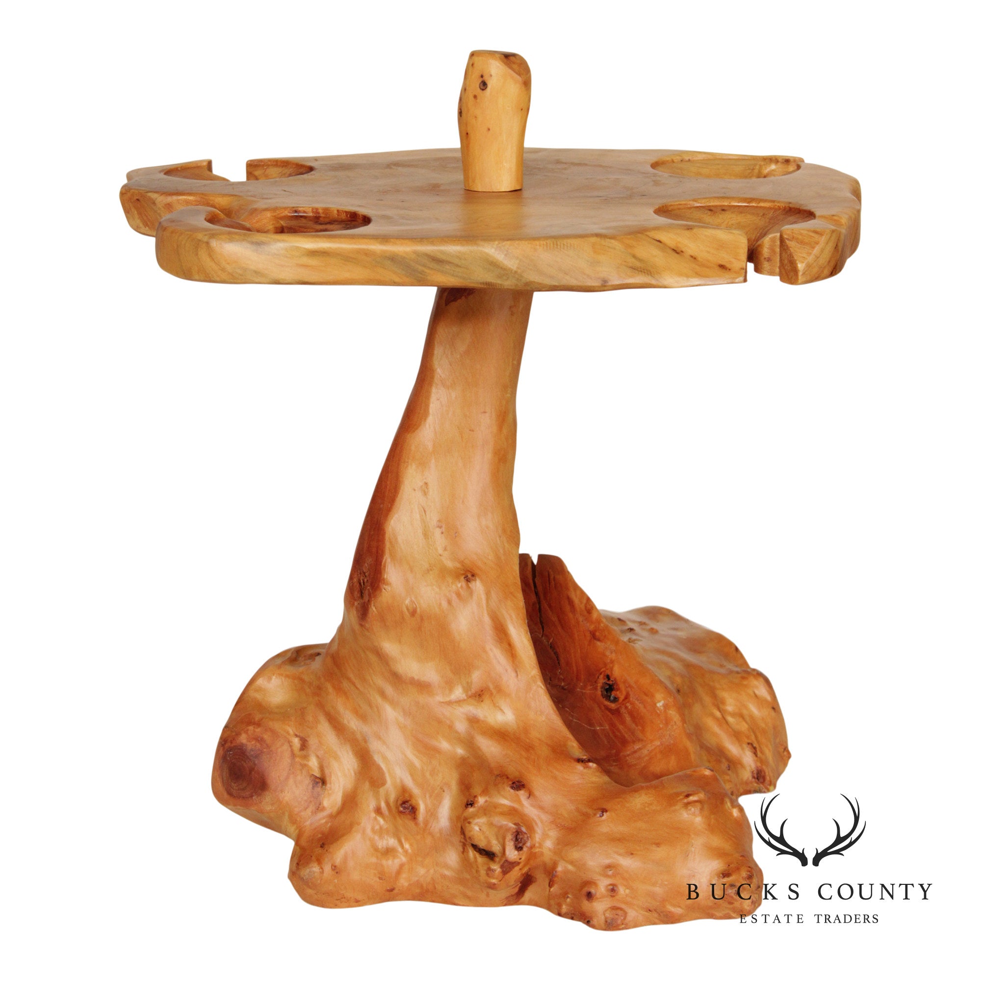 Custom Burlwood Wine Glass Rack