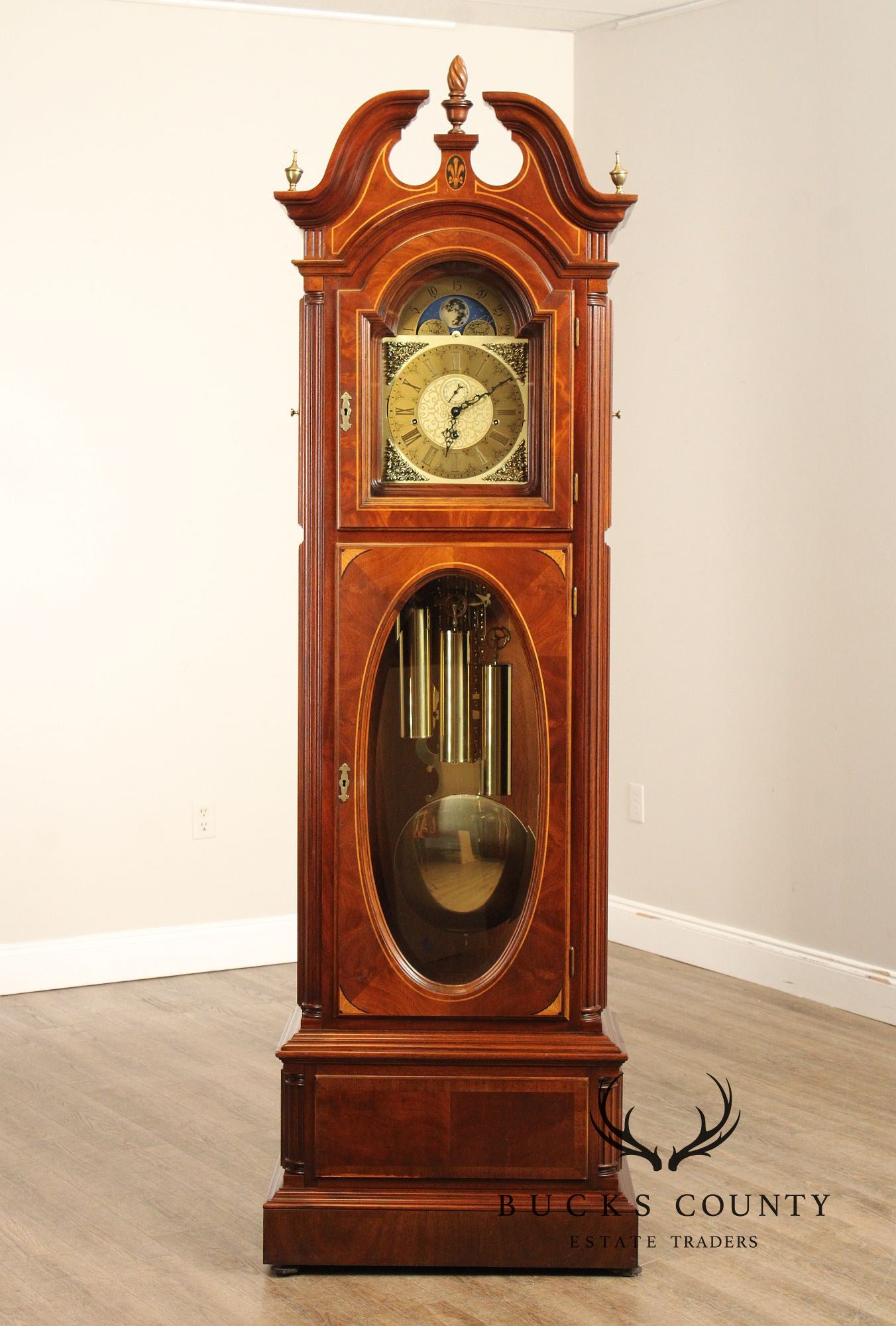 GMK Fancher 'Melrose' Mahogany Grandfather Clock