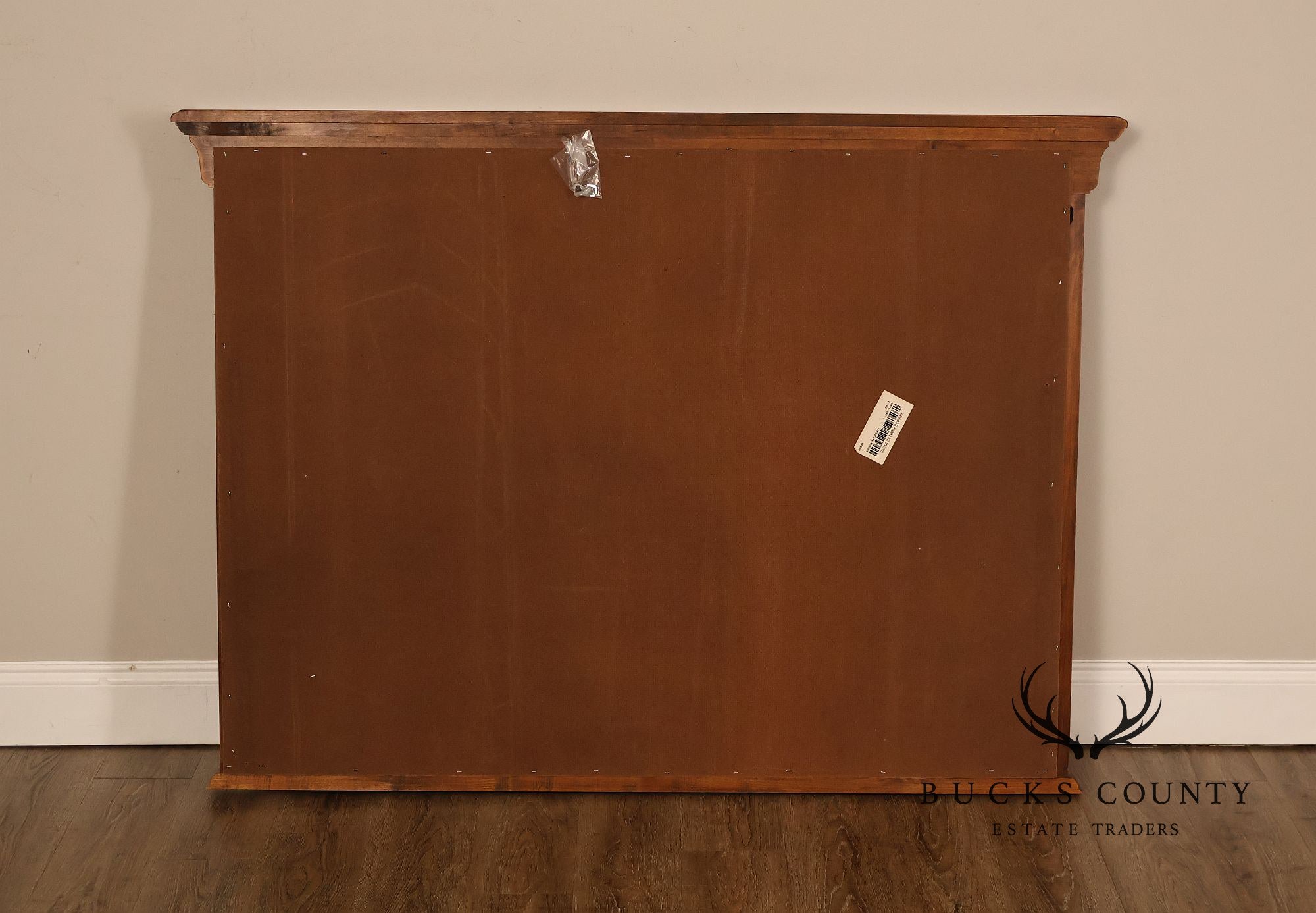 Thomasville Louis Philippe Style Arched Cherry Frame Landscape Wall Mirror