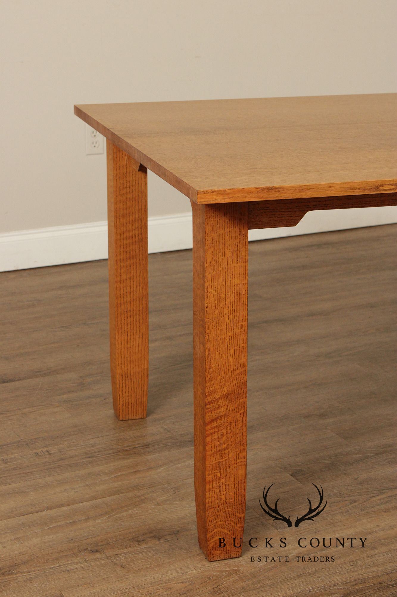 Mission Style Solid Oak Dining Table