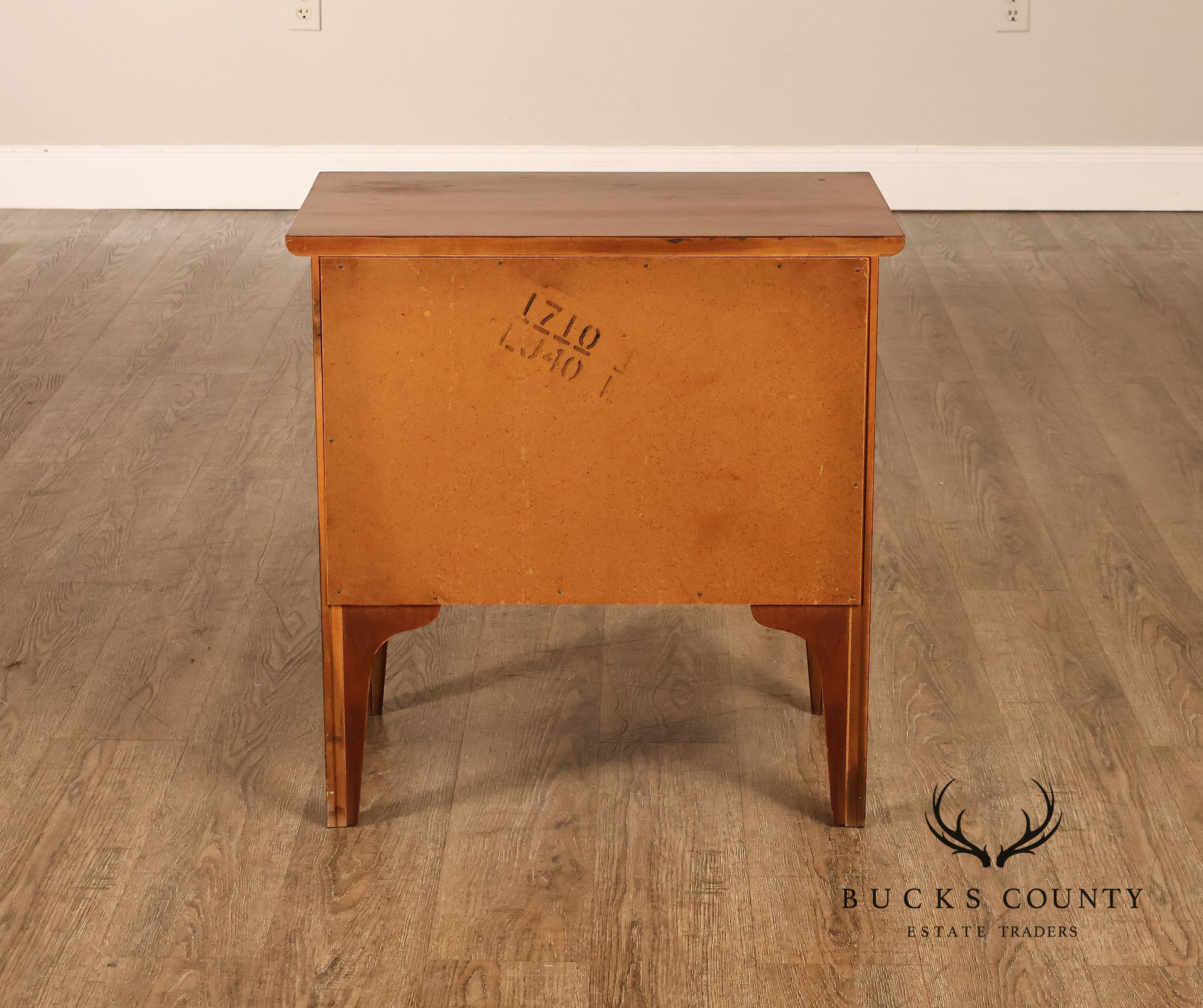 Mid Century Modern Pair of Walnut Nightstands