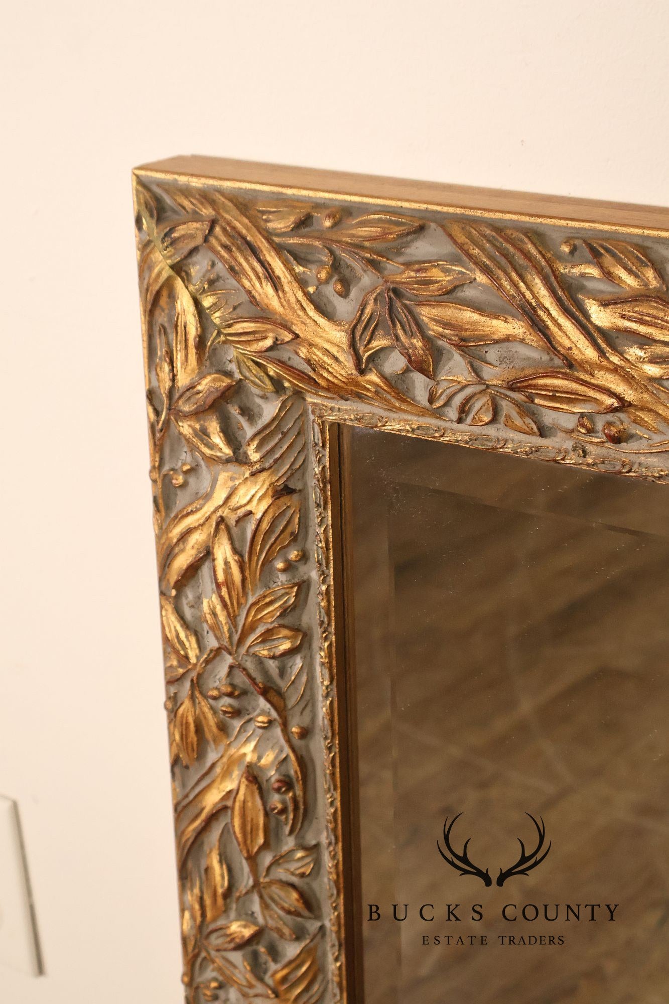 LaBarge Italian Giltwood Carved Wall Mirror