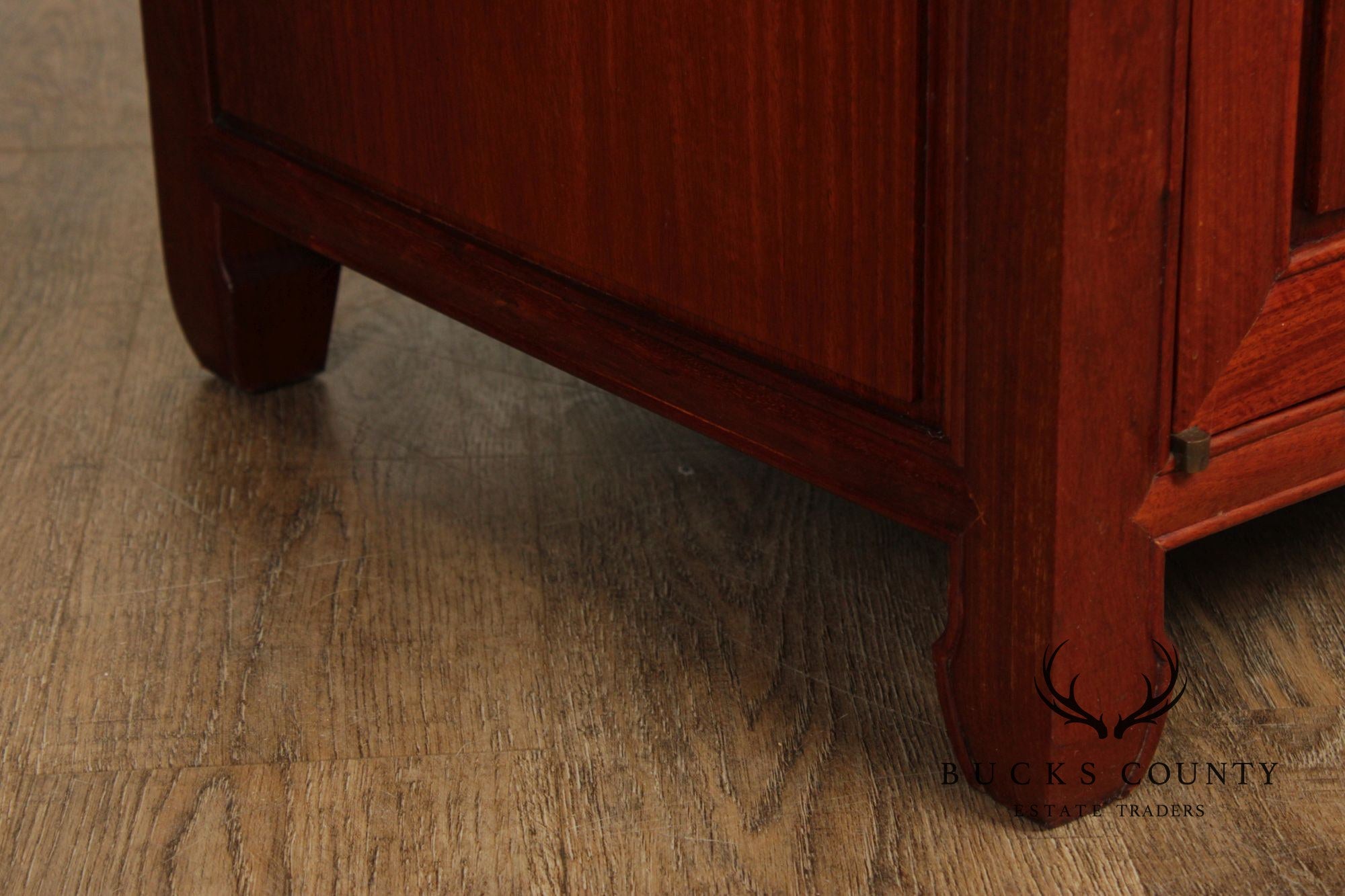 George Zee Chinoiserie Teak Sideboard