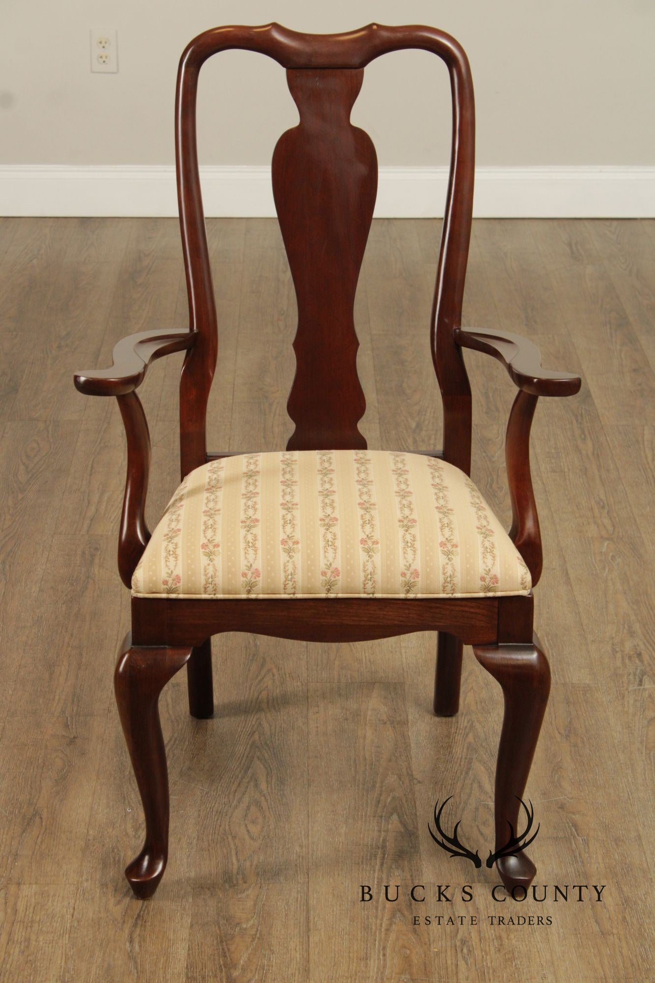 Ethan Allen 'Georgian Court' Set of Six Cherry Dining Chairs