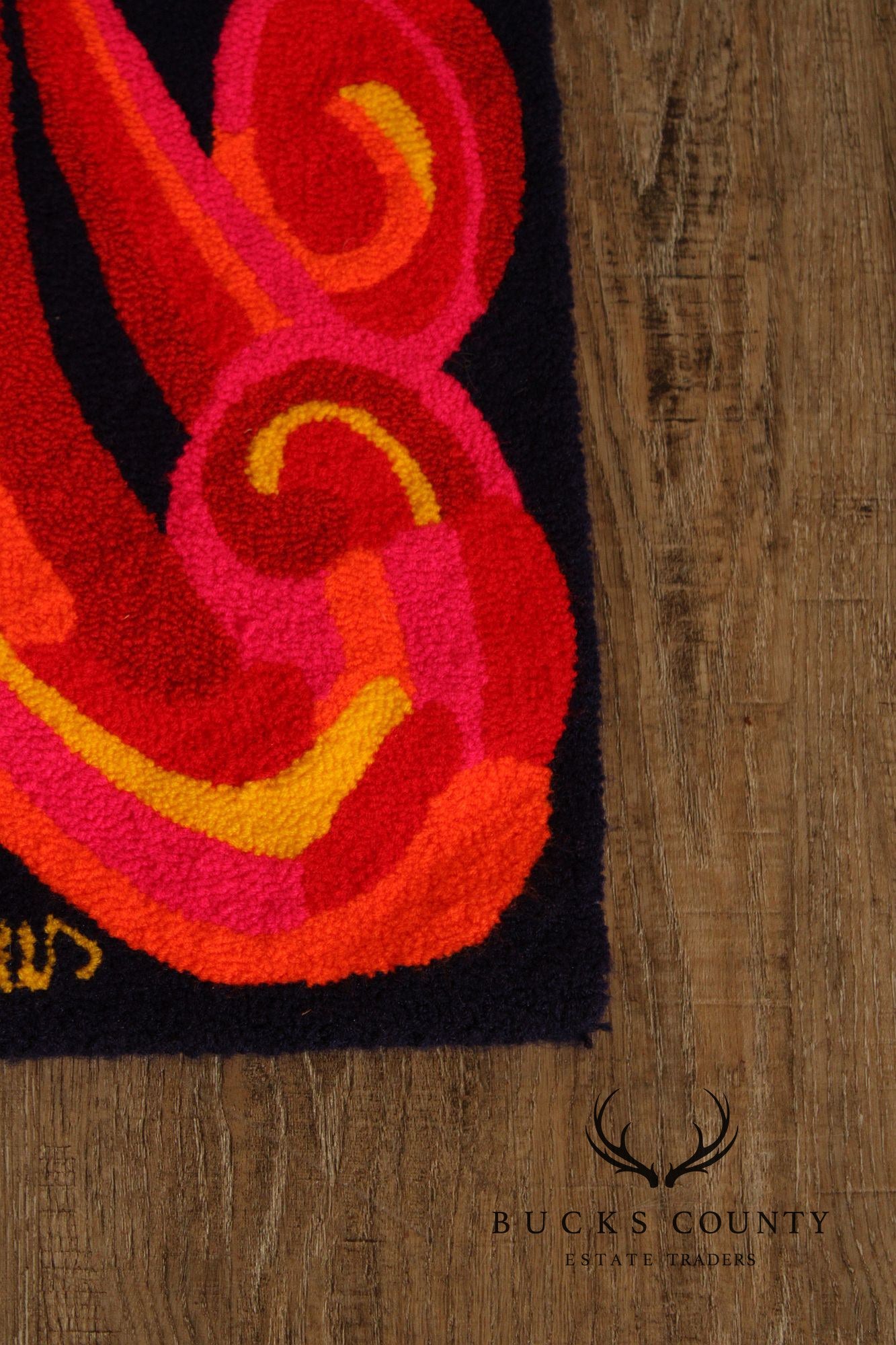 Luis Montiel Folk Art Hummingbird Tapestry