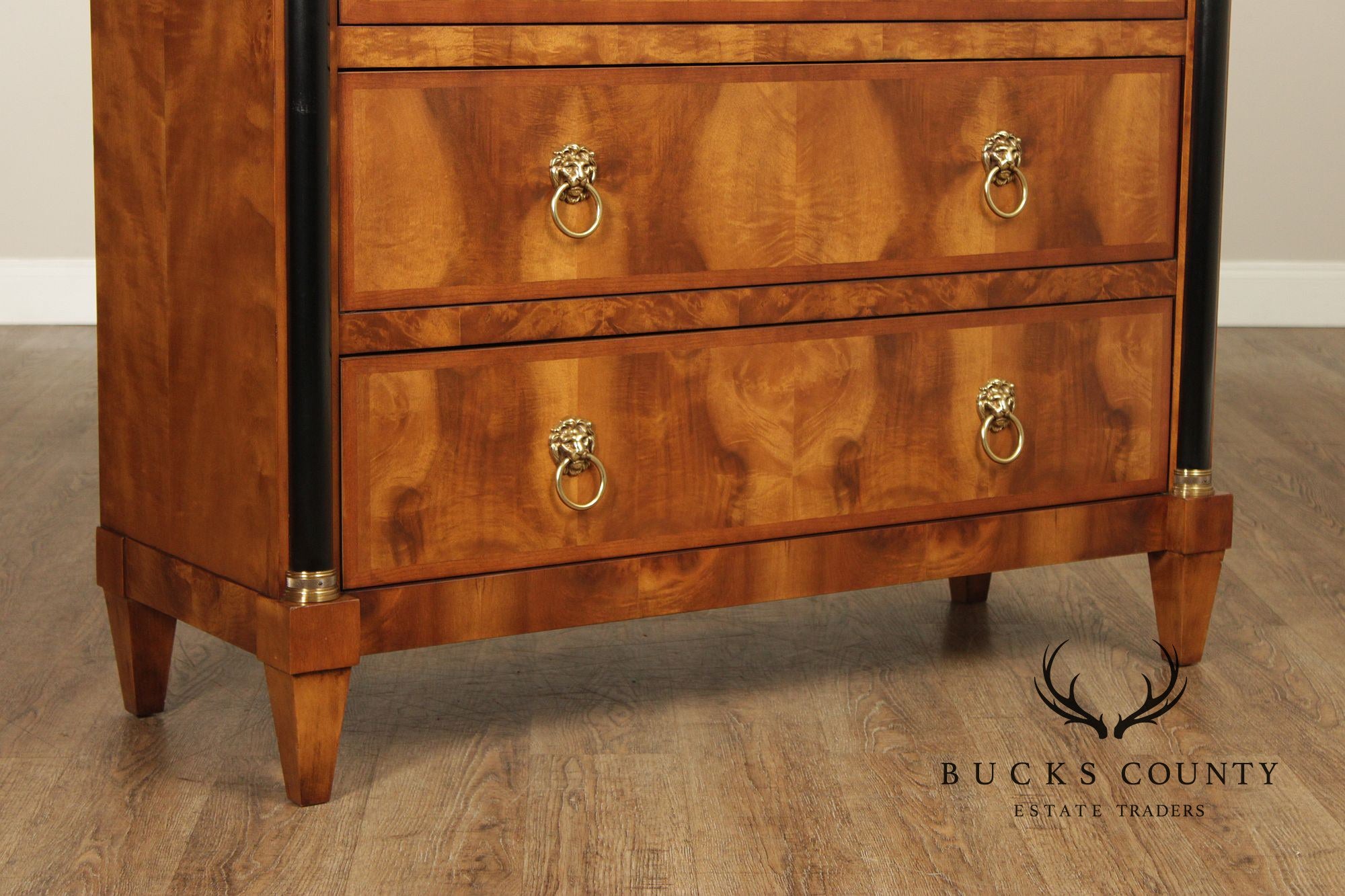 Century Furniture Empire Style Walnut Chest of Drawers