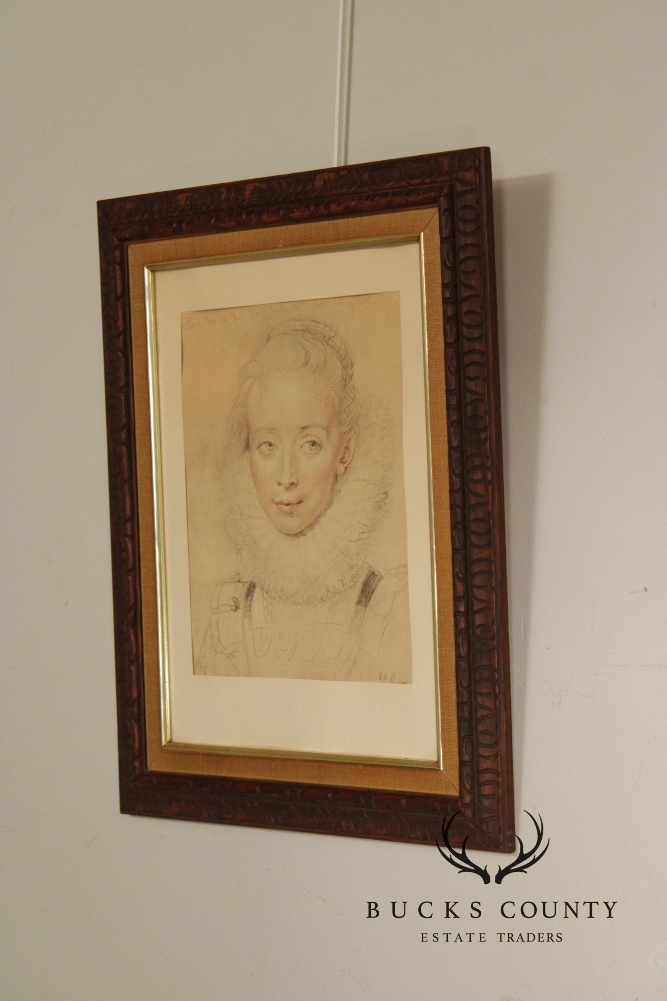 Peter Paul Rubens Framed Print, 'Portrait of Lady-in-Waiting to the Infanta Isabella'