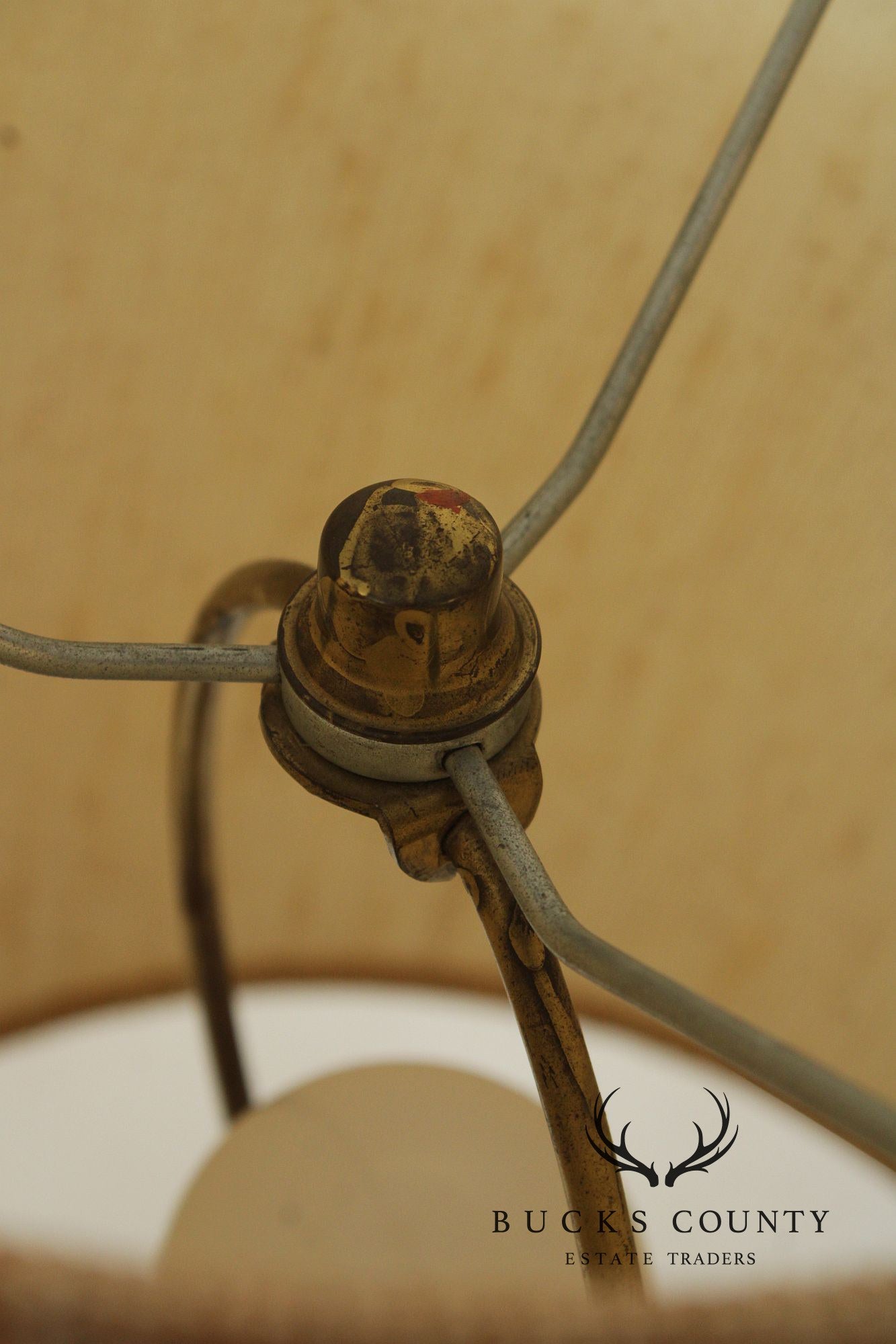 Mid Century Modern Cork Table Lamp