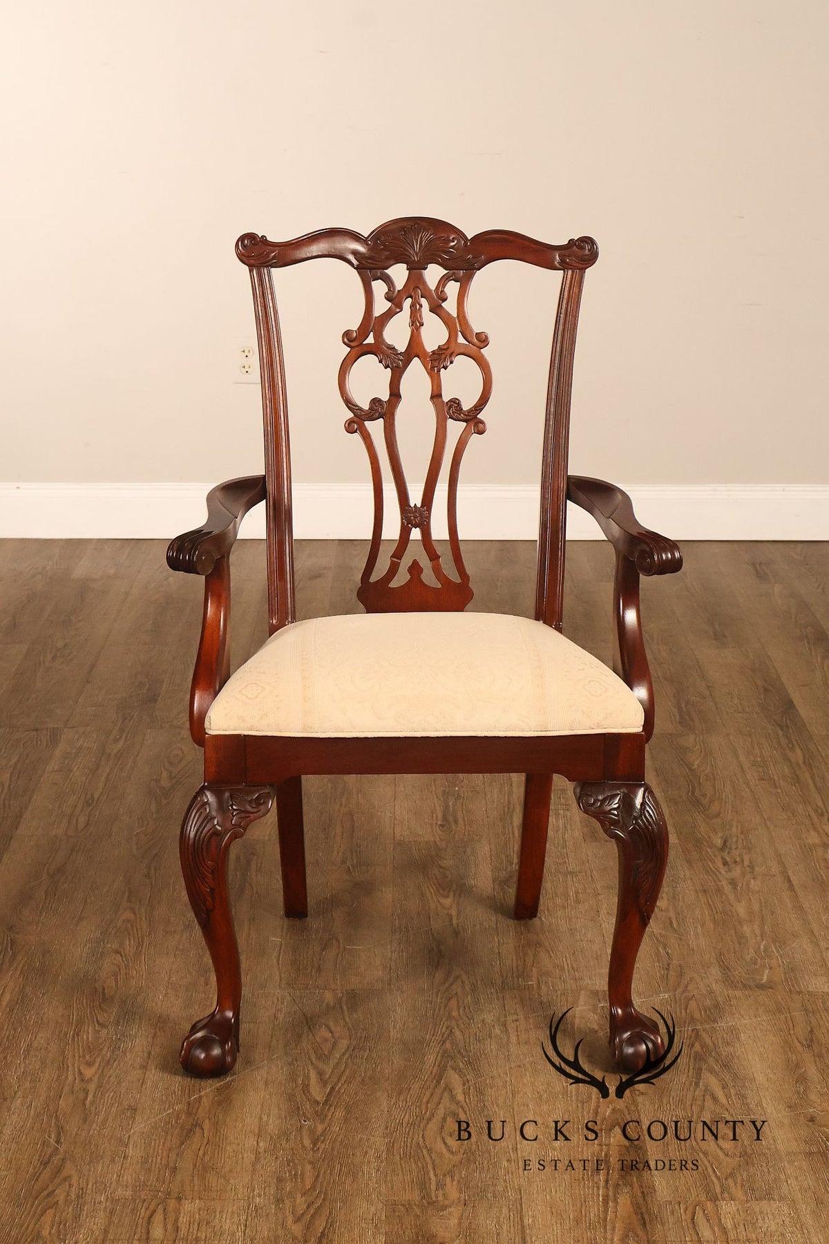 Ethan Allen '18th Century Mahogany' Set of Eight Dining Chairs