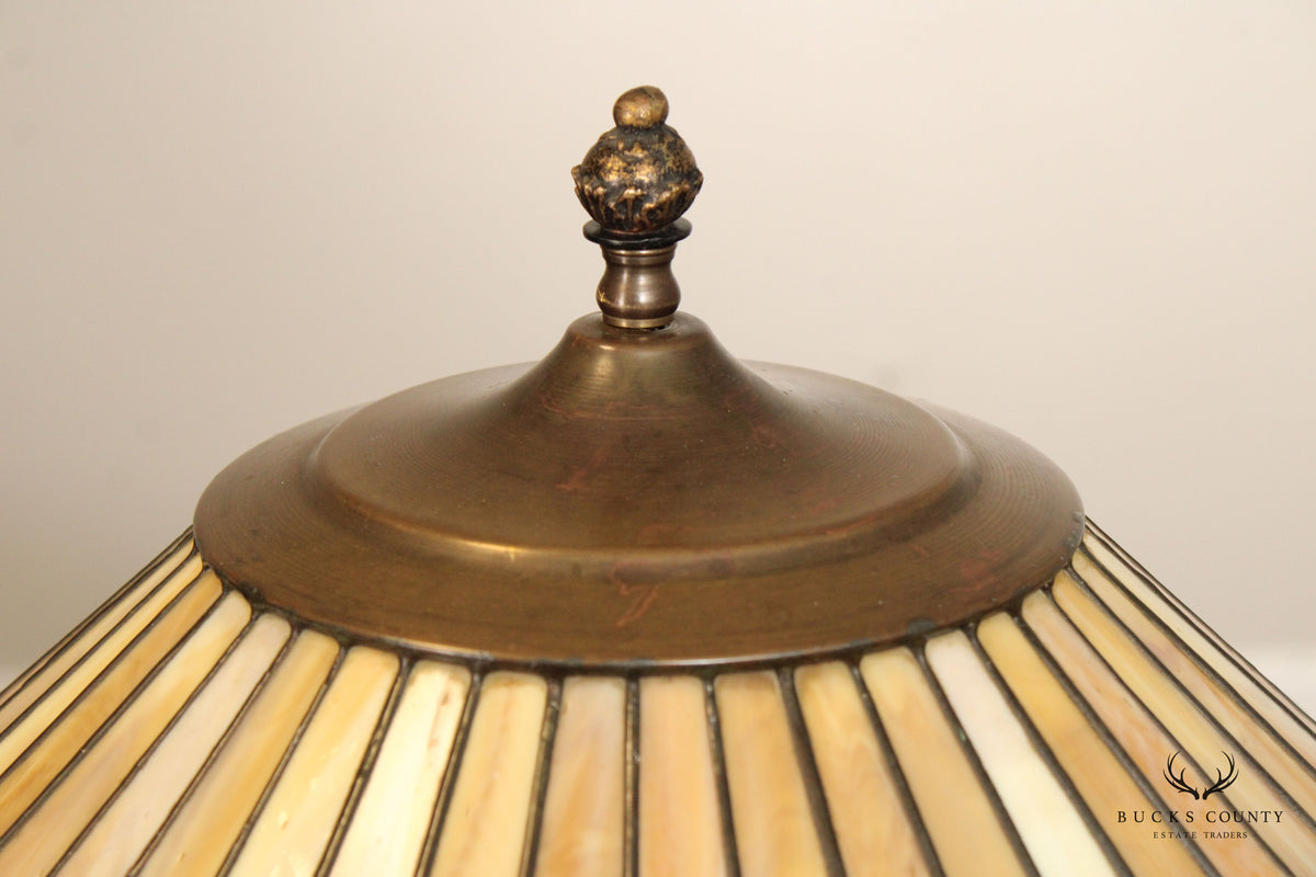 Arts & Crafts Leaded Glas Table Lamp