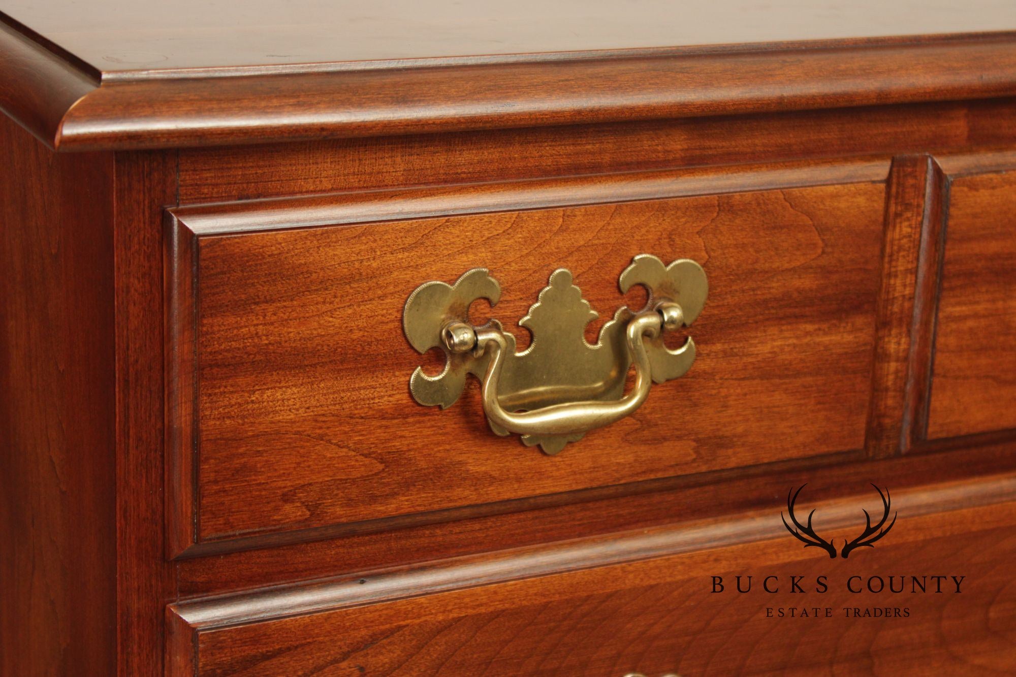 Pennsylvania House Chippendale Style Cherry Chest on Chest