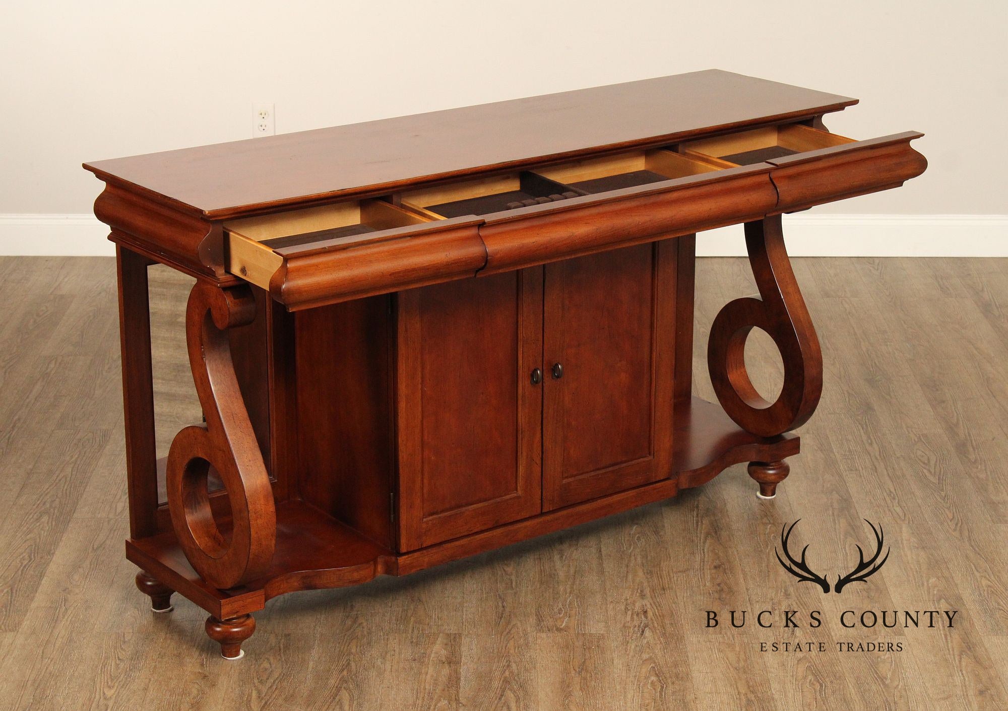 Empire Style Cherry Sideboard Cabinet