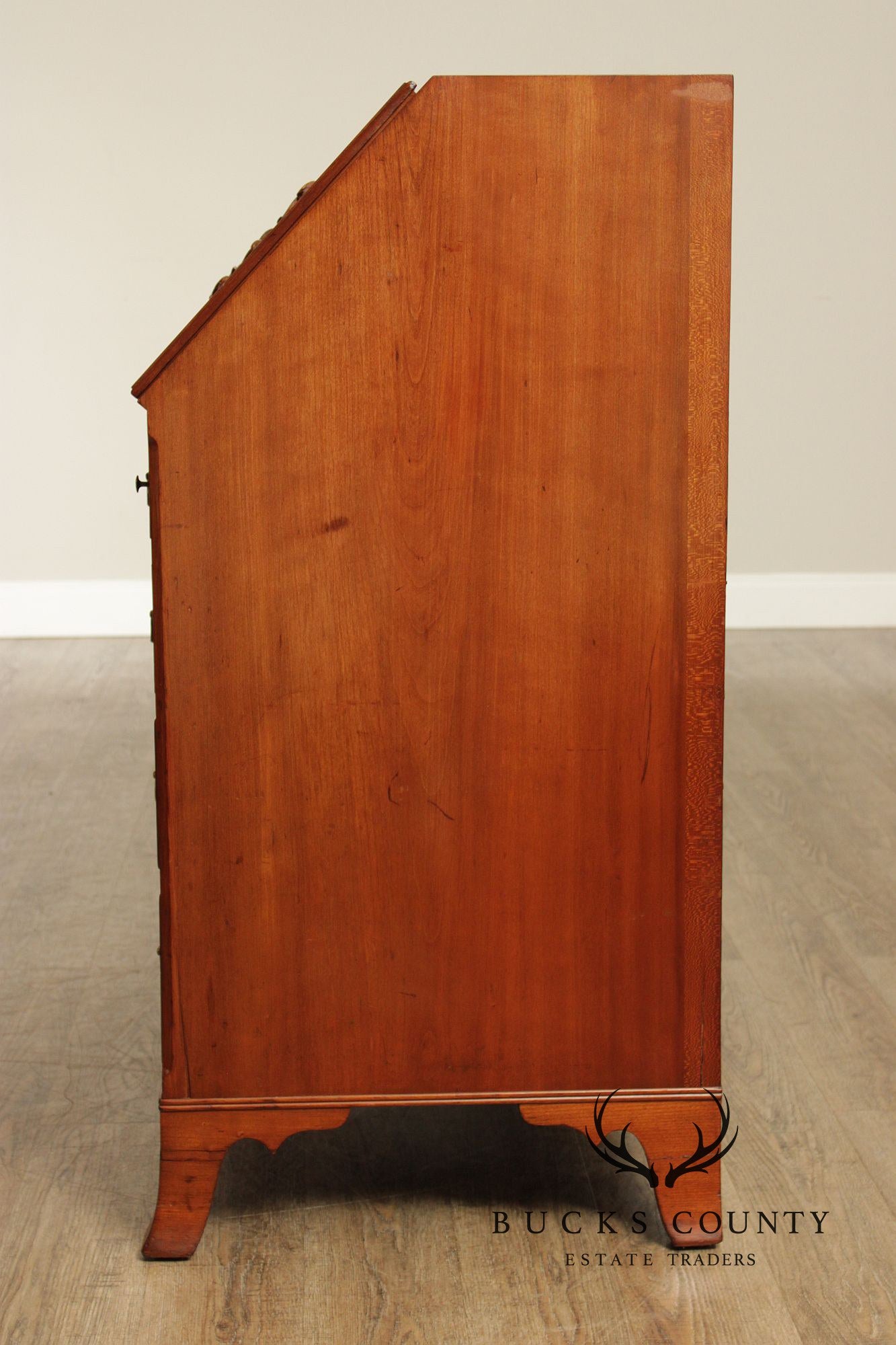 Antique Hepplewhite Style Cherry Slant Front Desk