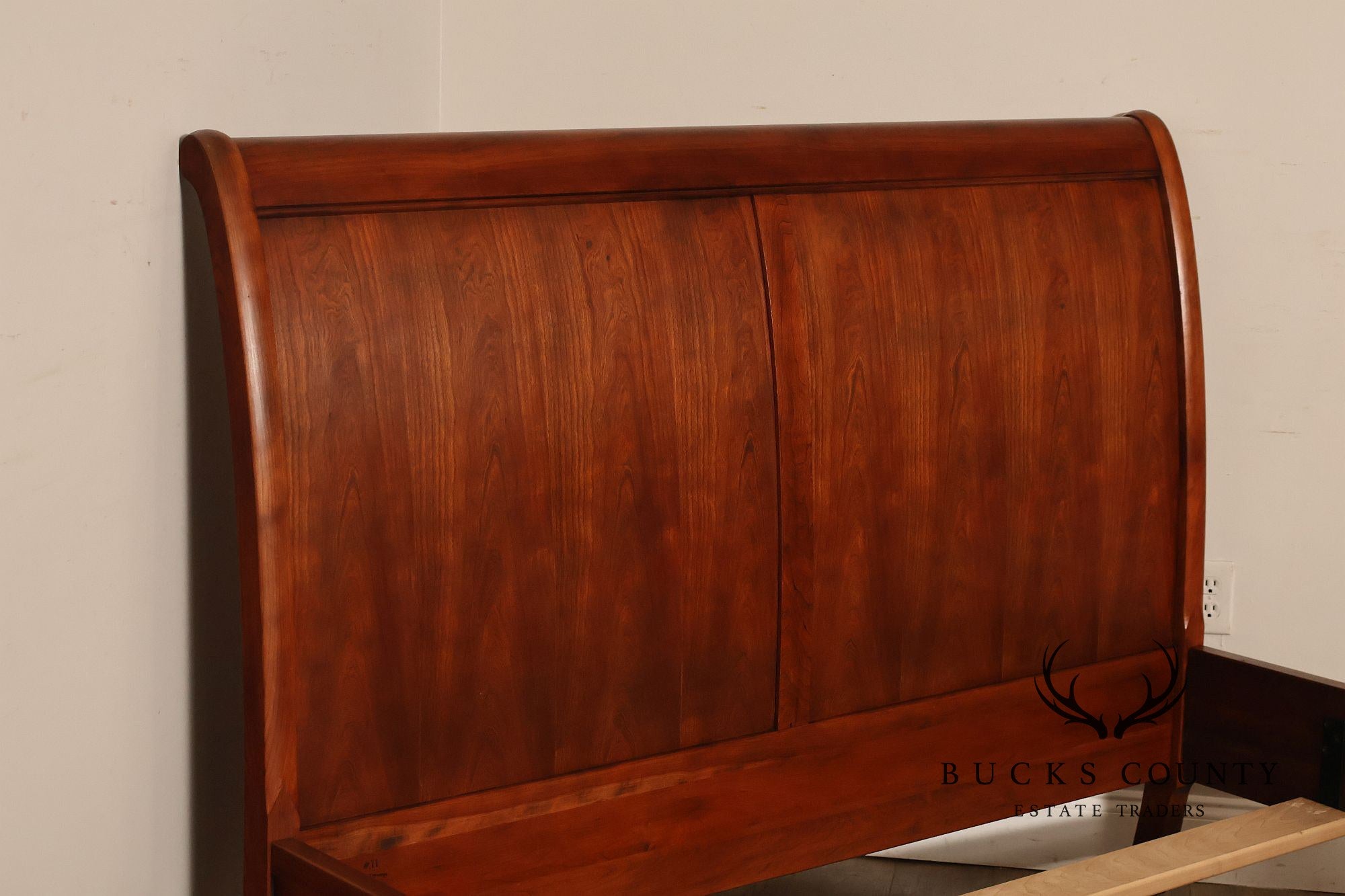 Stickley Cherry Sleigh Queen Bed