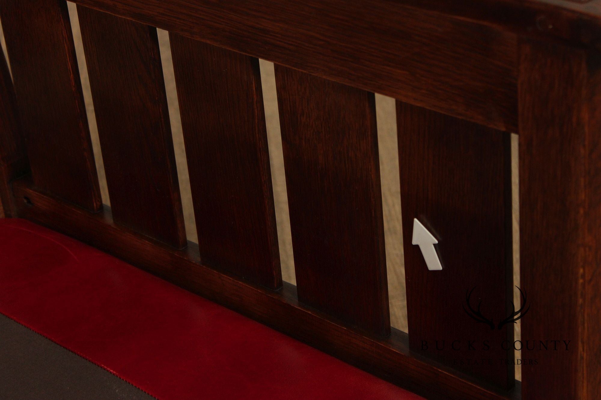 Stickley Mission Collection Oak And Leather Rocker