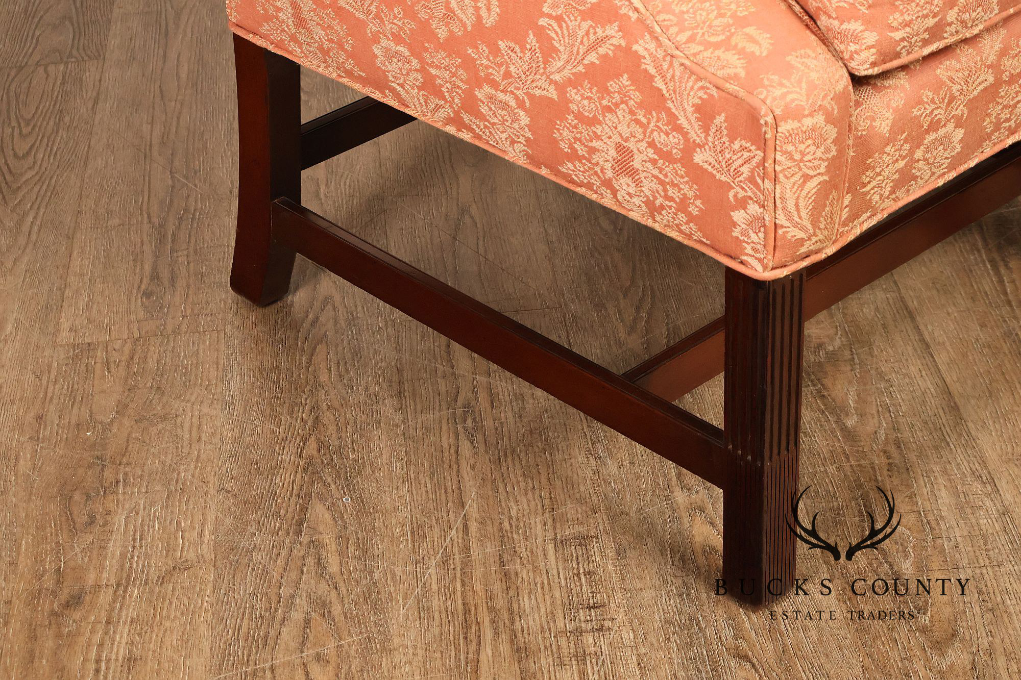 Kittinger Chippendale Style Mahogany Camel-Back Sofa Historic Newport Reproduction