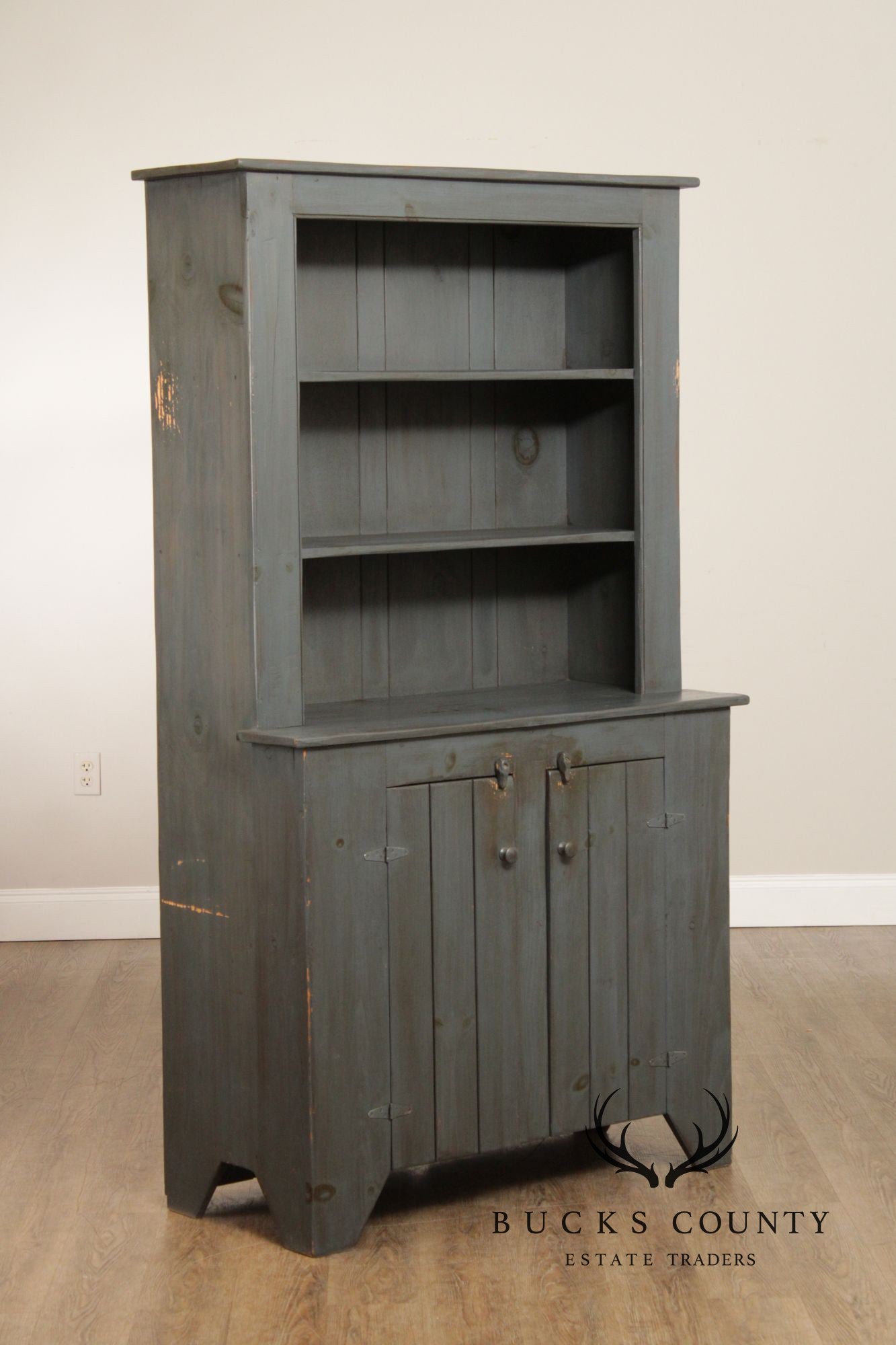 Benchmade Farmhouse Style Painted Hutch