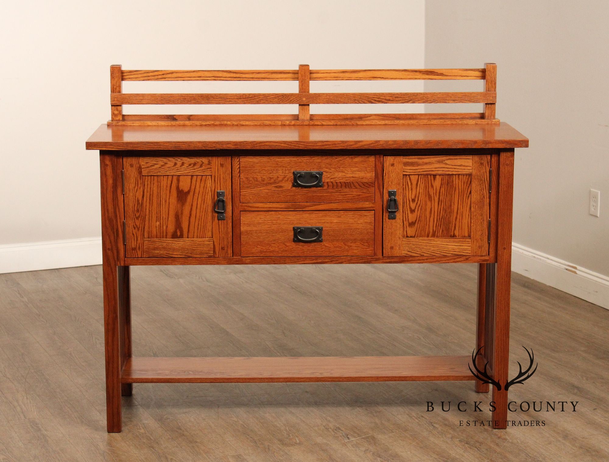 Mission Style Custom Quality Solid Oak Sideboard