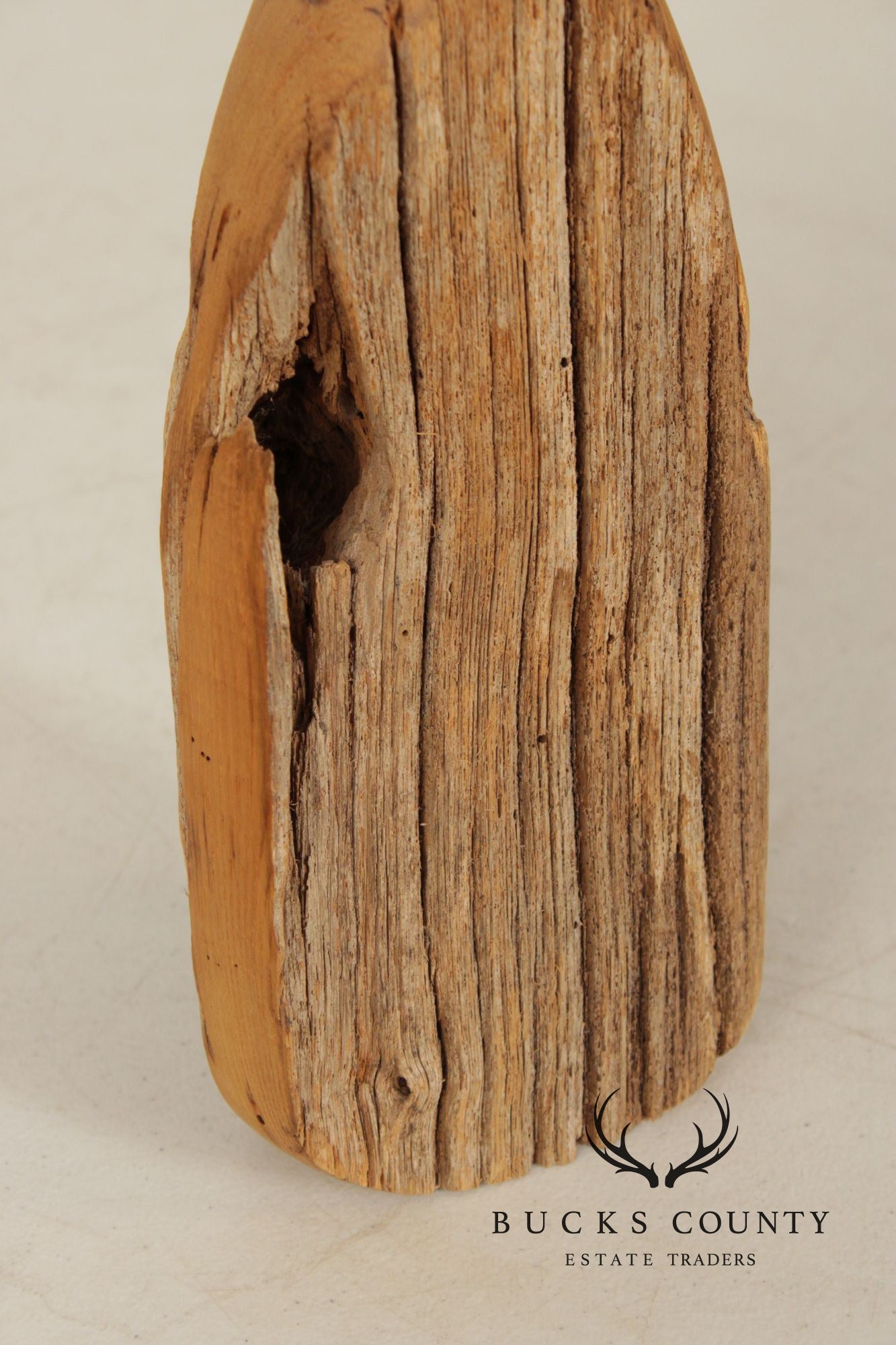 Vintage Set of Three Carved Wood Bottles