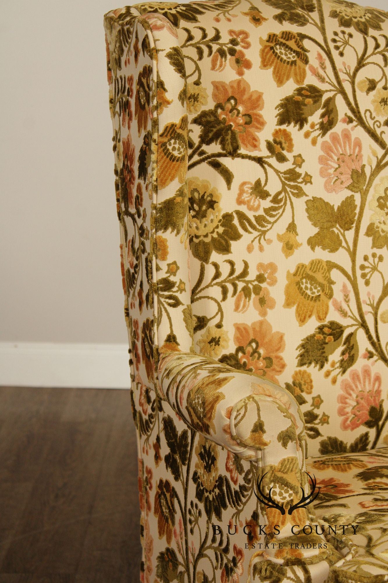 Hickory Chair Vintage Pair Of Wingback Chairs