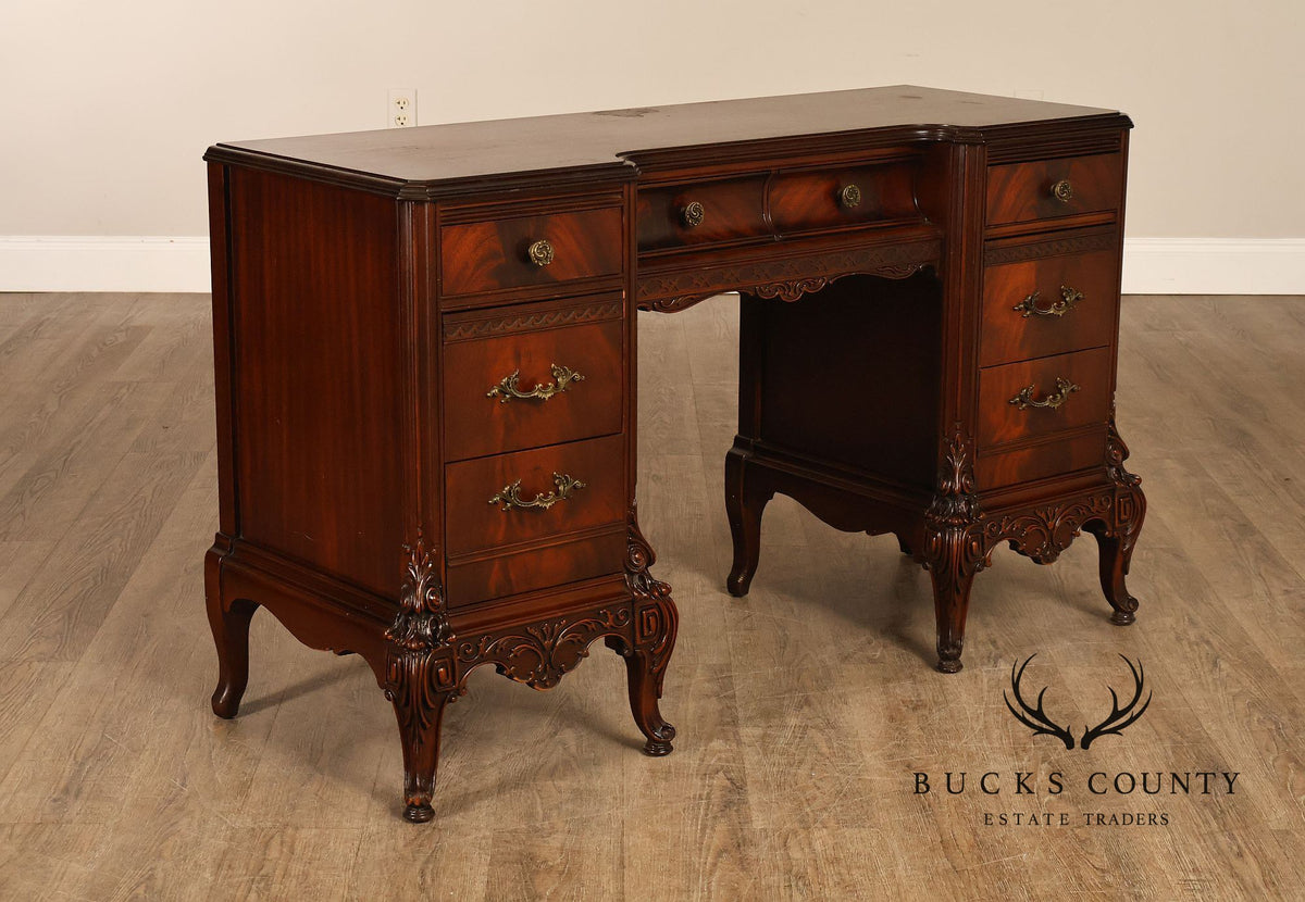 1940’s Flame Mahogany Writing Desk