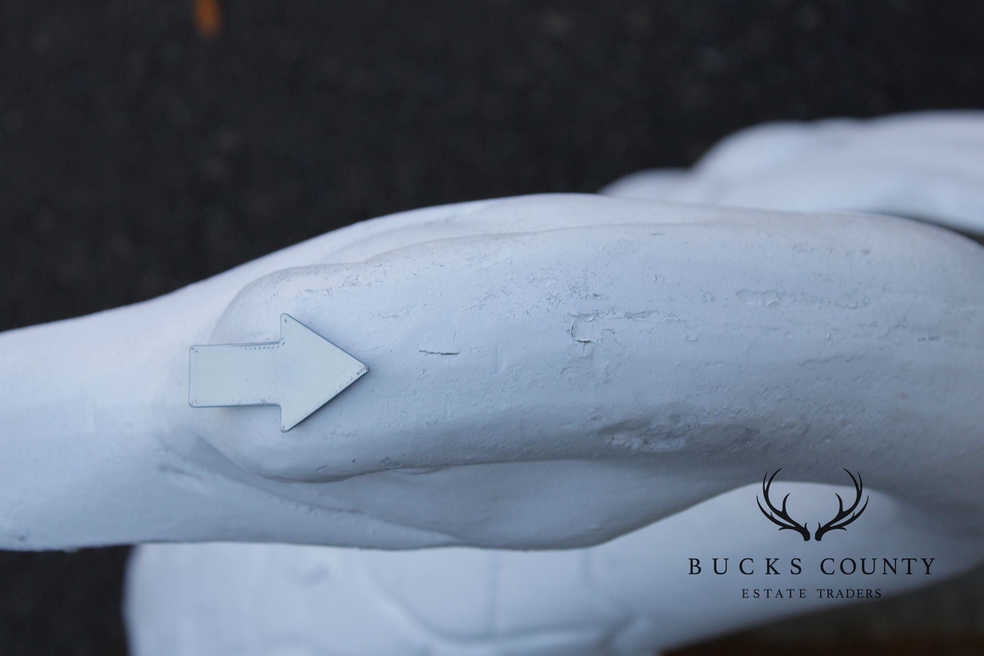 Vintage Cast Metal Swan Garden Planter