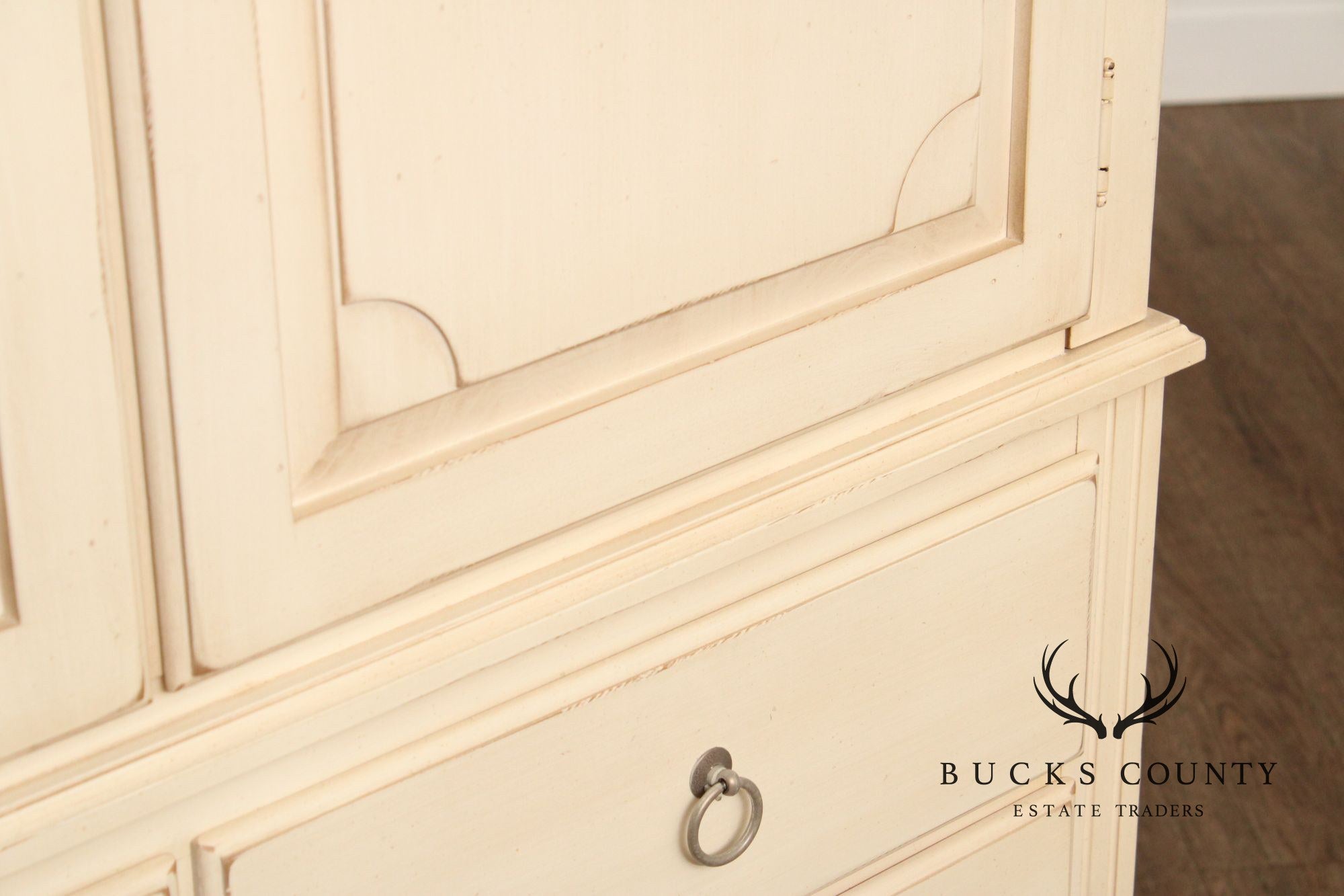 Ethan Allen Swedish Home Collection Painted Armoire Cabinet
