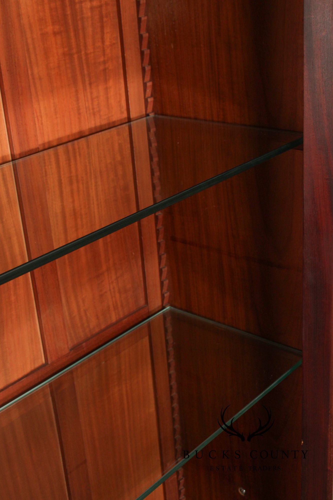 Antique French Carved Walnut Display Cabinet