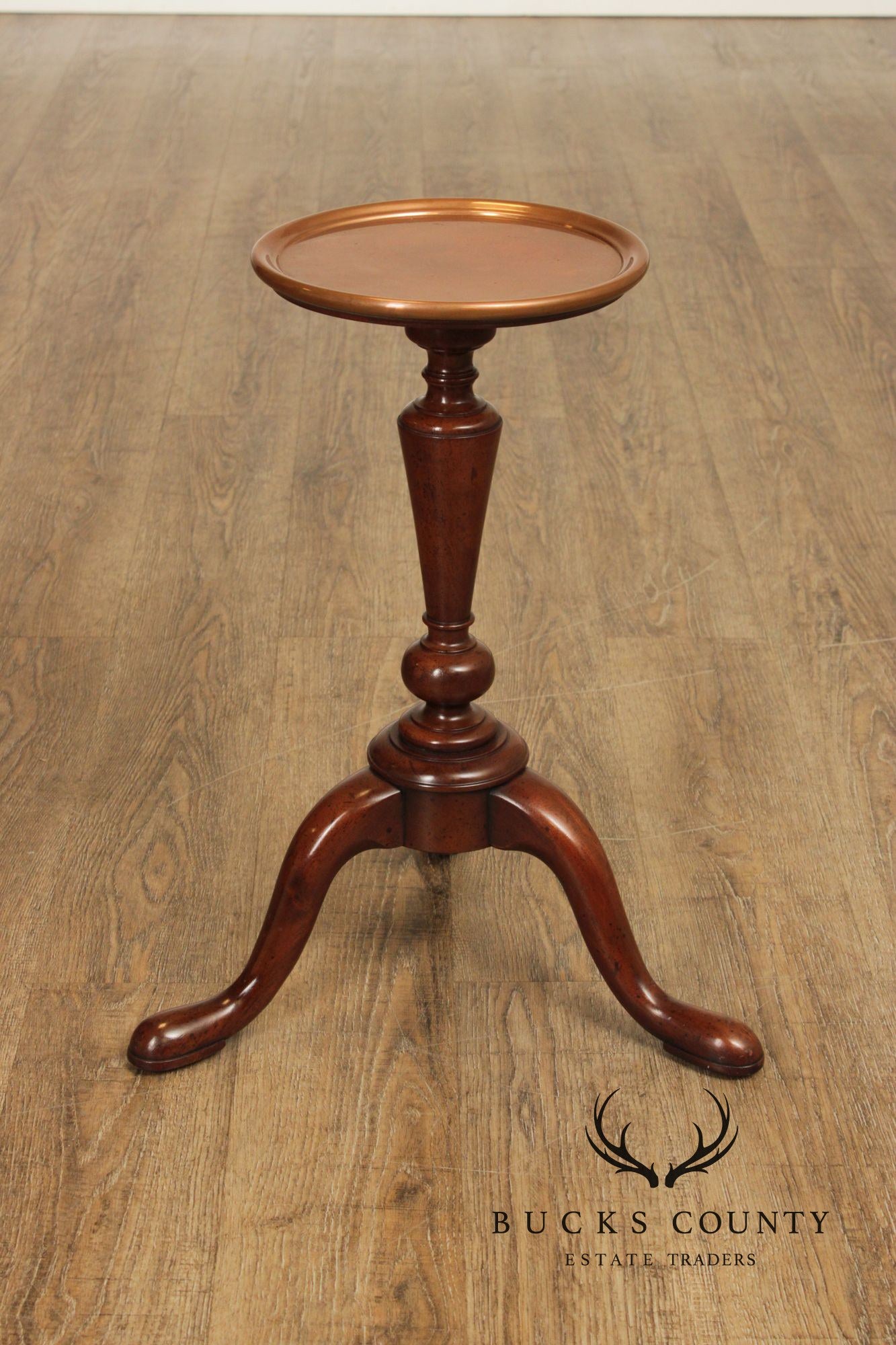 Kittinger Colonial Williamsburg Mahogany Copper Top Drinks Table
