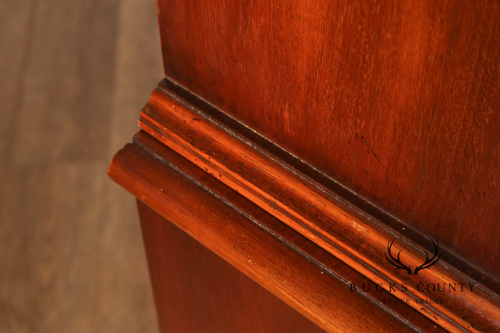 Georgian Style English Mahogany Four Door Bookcase Breakfront