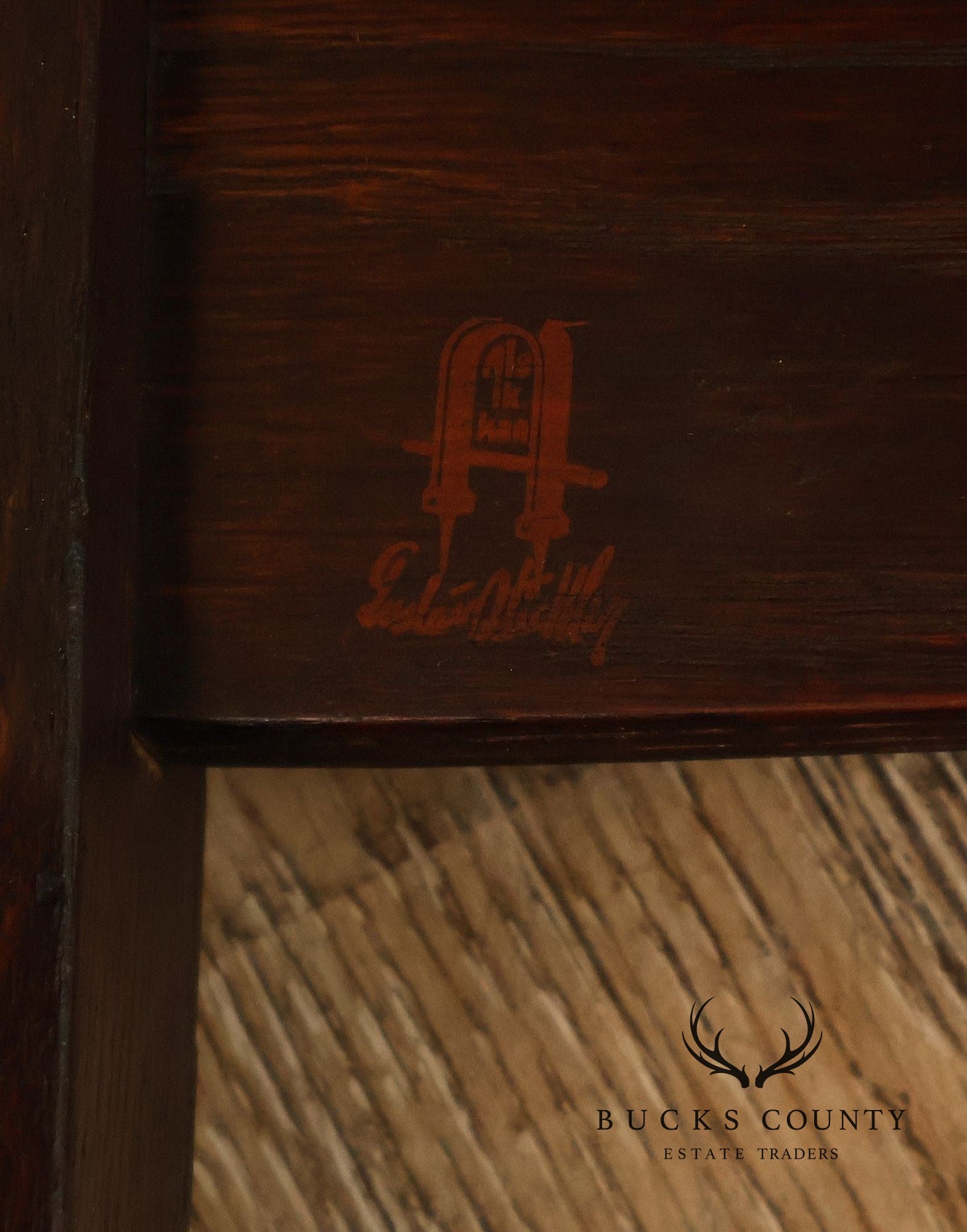 Antique Gustav Stickley No. 306 1/2 Oak Dining Chairs Set Of Seven