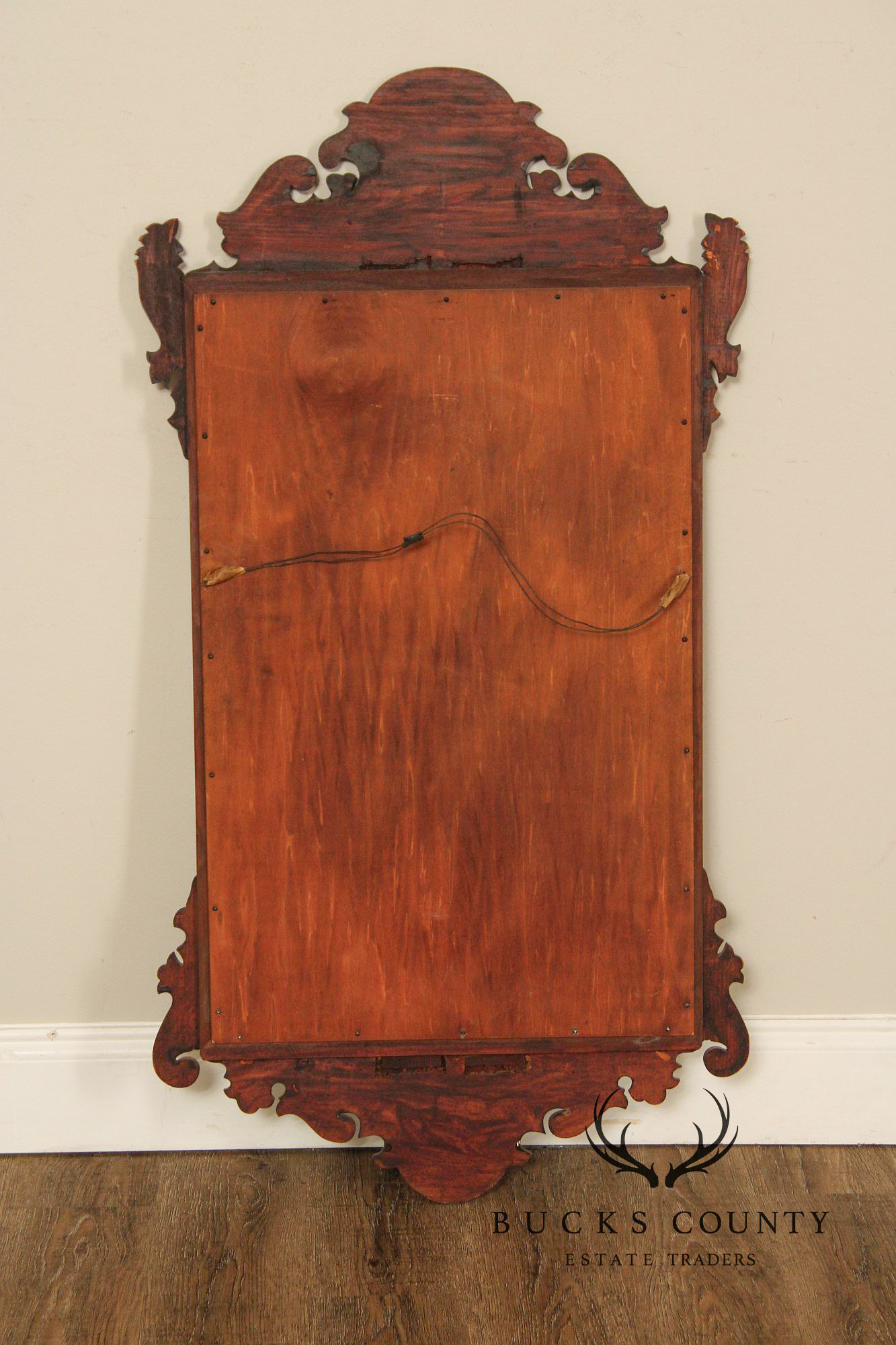 Chippendale Style Custom Quality Mahogany Wall Mirror
