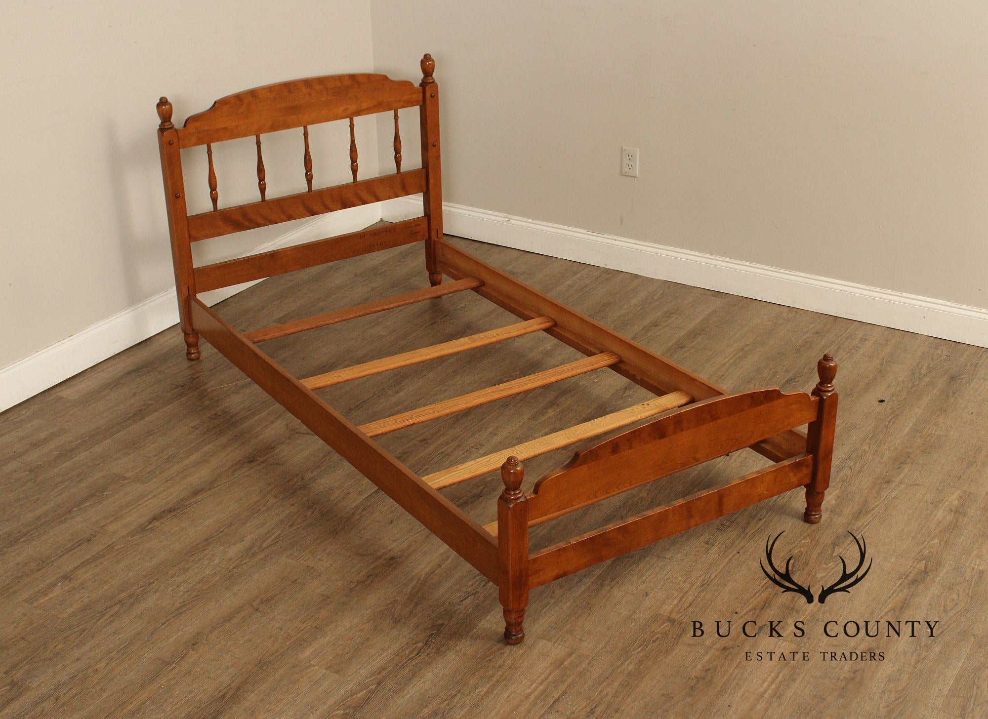 Ethan Allen Vintage Pair Of Maple Twin Size Beds